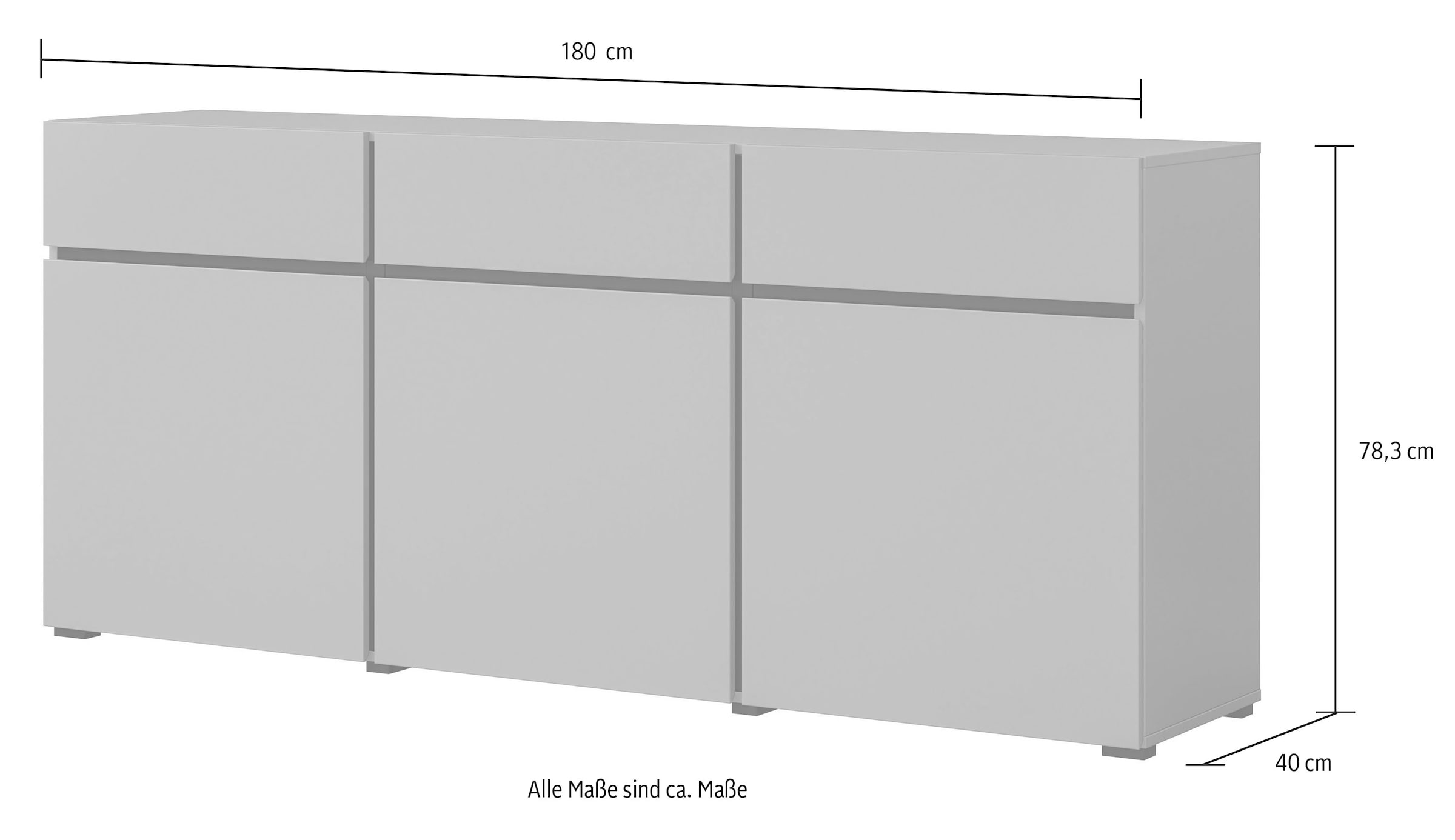 INOSIGN Sideboard »Cross«, Breite 180 cm versandkostenfrei auf | Sideboards