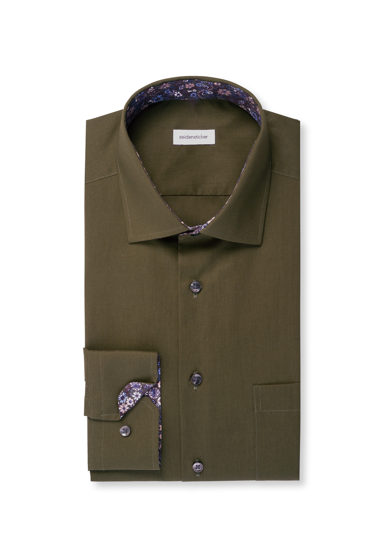 seidensticker Chemise d'affaires »Regular« Regular 1/1 Kentkragen Uni