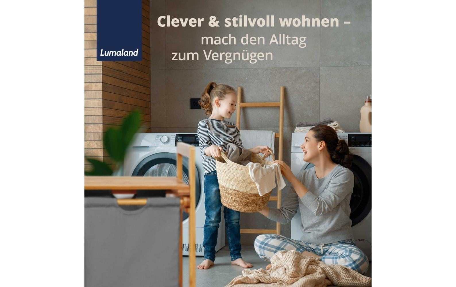 Lumaland Wäschekorb »Bambus 30 l«