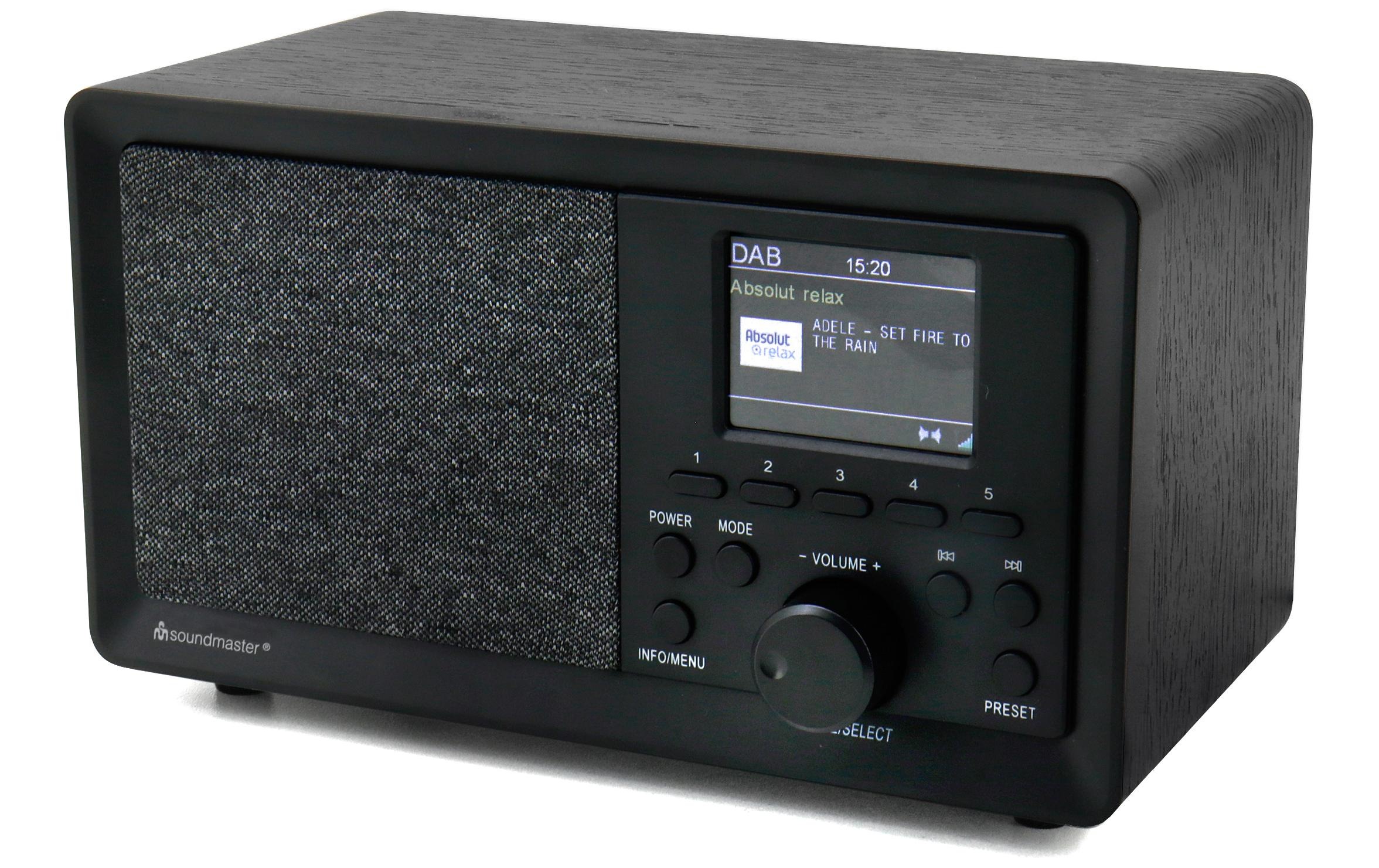 Image of Soundmaster Digitalradio (DAB+) "DAB350SW Schwarz" ( Digitalradio (DAB+) FM-Tuner )