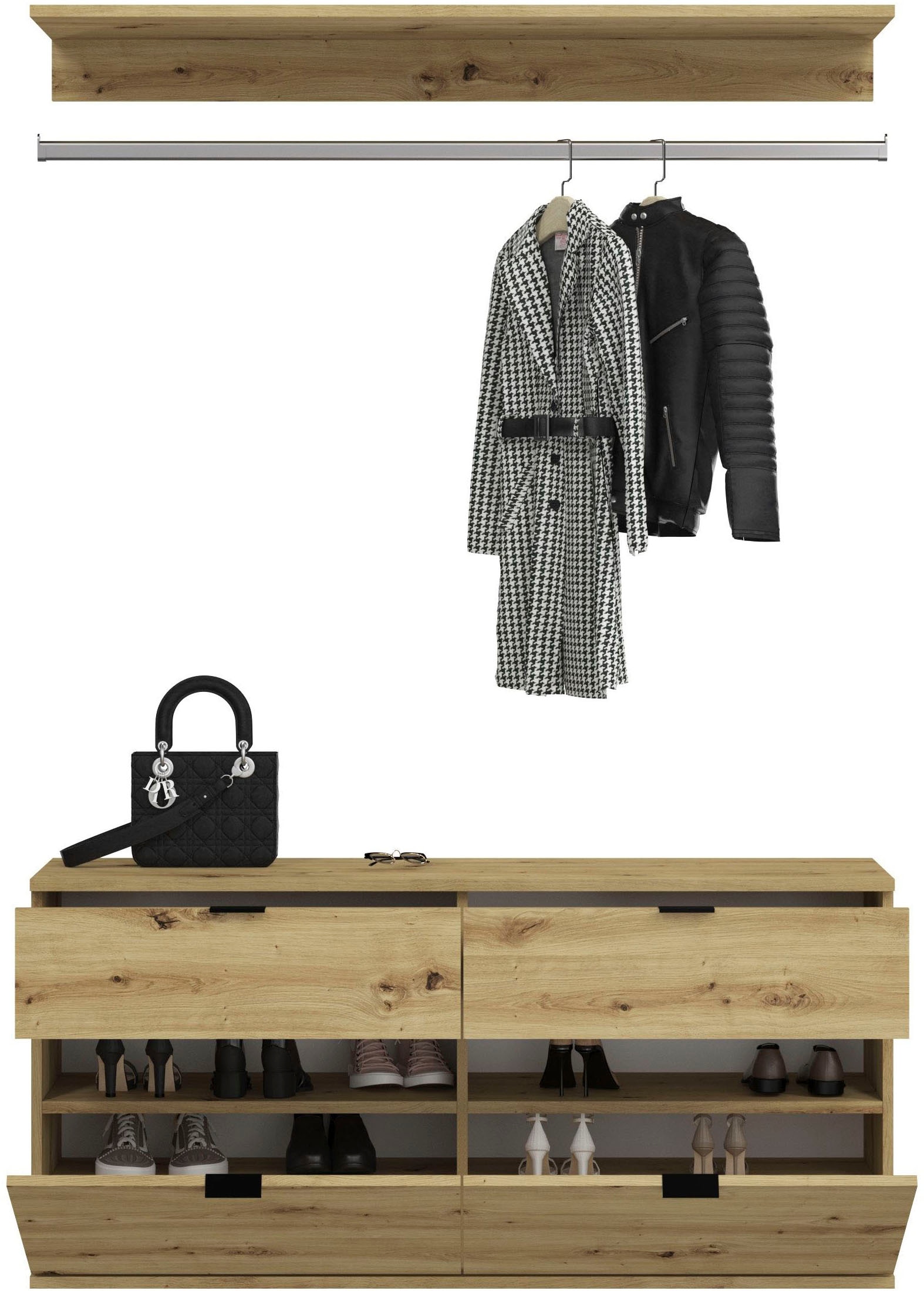 INOSIGN Ensemble de vestiaires »Trondheim, Breite 243 cm, 5-teilig, bestehend aus:« Set, 4 cuis tlg.