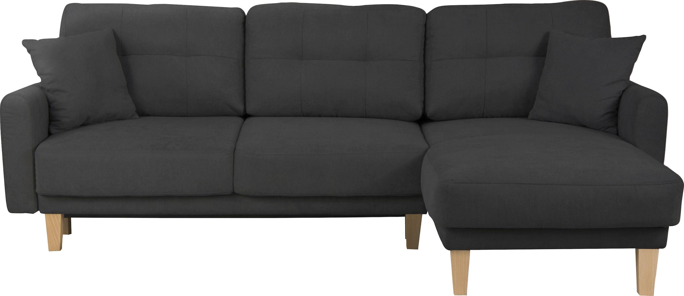 Home affaire Ecksofa »TRIPLO optionale Schlafsofa mit Bettkasten, Masse B/T/H: 234/164/89 cm«, L-Form wahlweise mit Bettfunktion - Liegefläche 132x210 cm