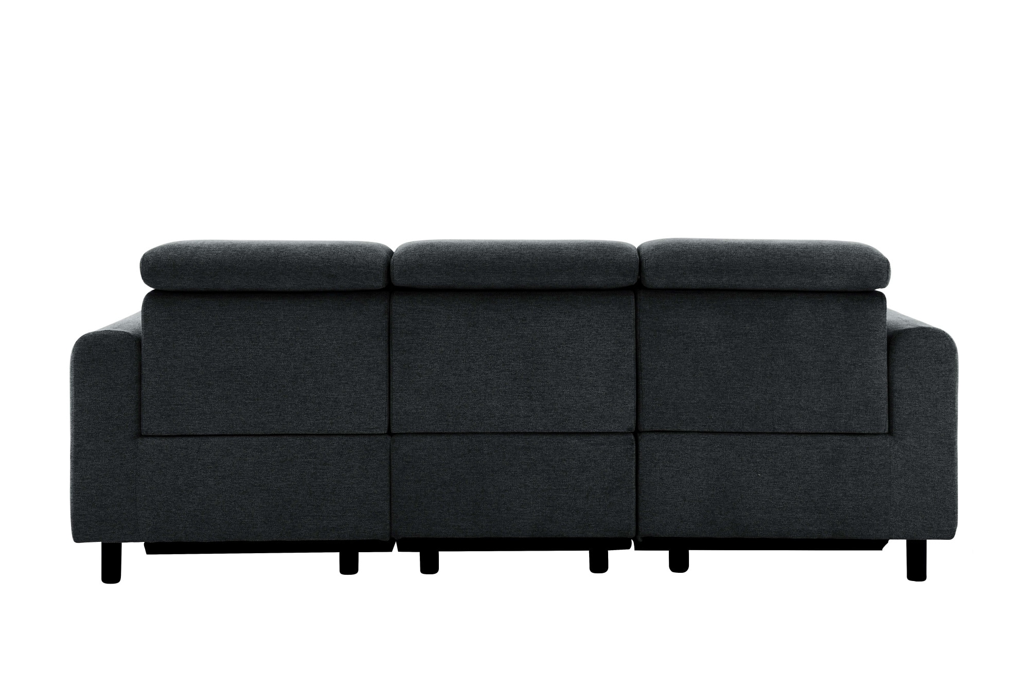 Home affaire 3-places »SKAANE Struktur-Sofa, 229 cm, manuelle-u. elektrische Relaxfunktion« Relax-Funktion in 2 Sitzen, Kopfteilverstellung, Federkernpolsterung
