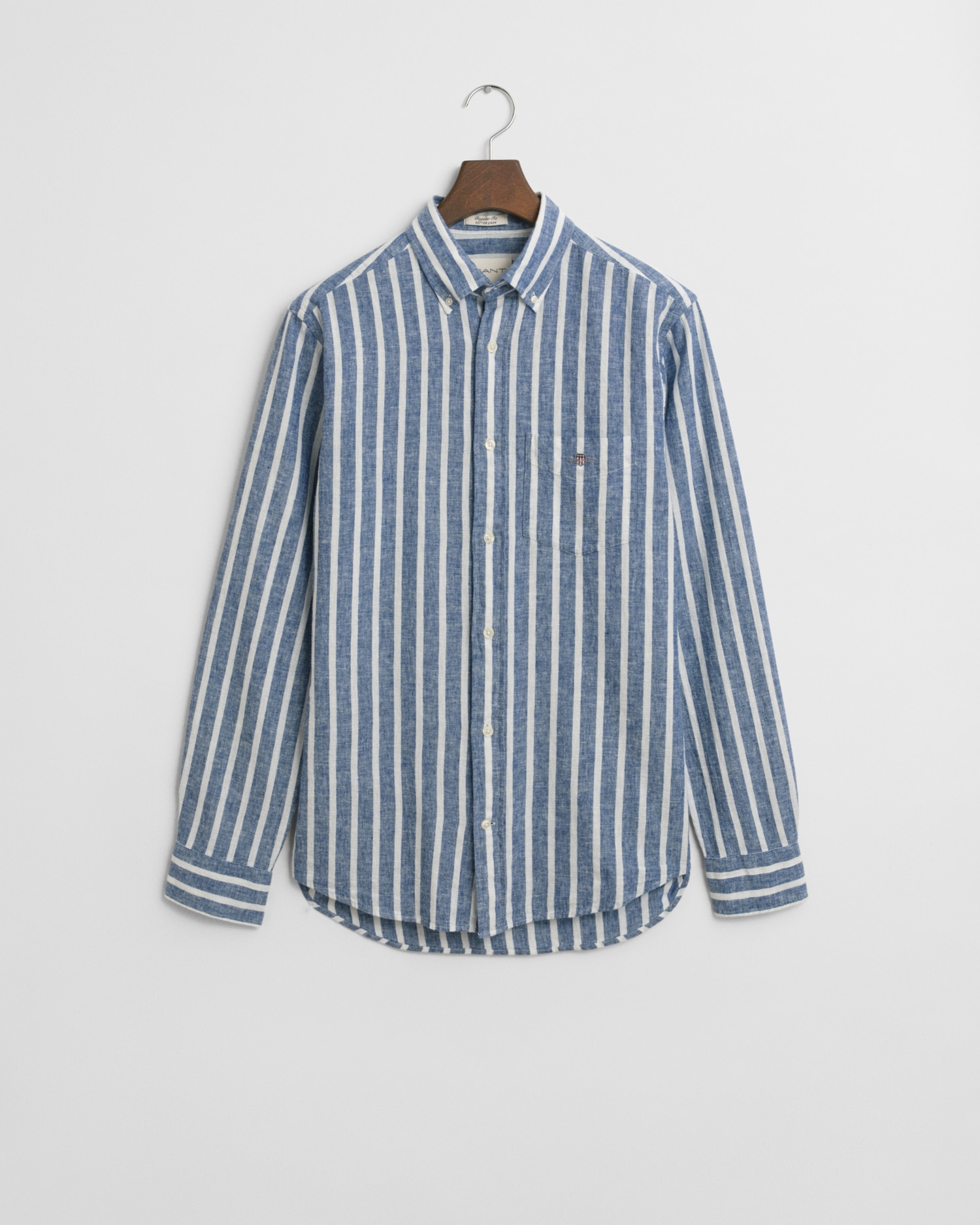 Gant Chemise à manches longues »REG COTTON/LINEN STRIPED SHIRT«, Streifen, luftig, Leinen
