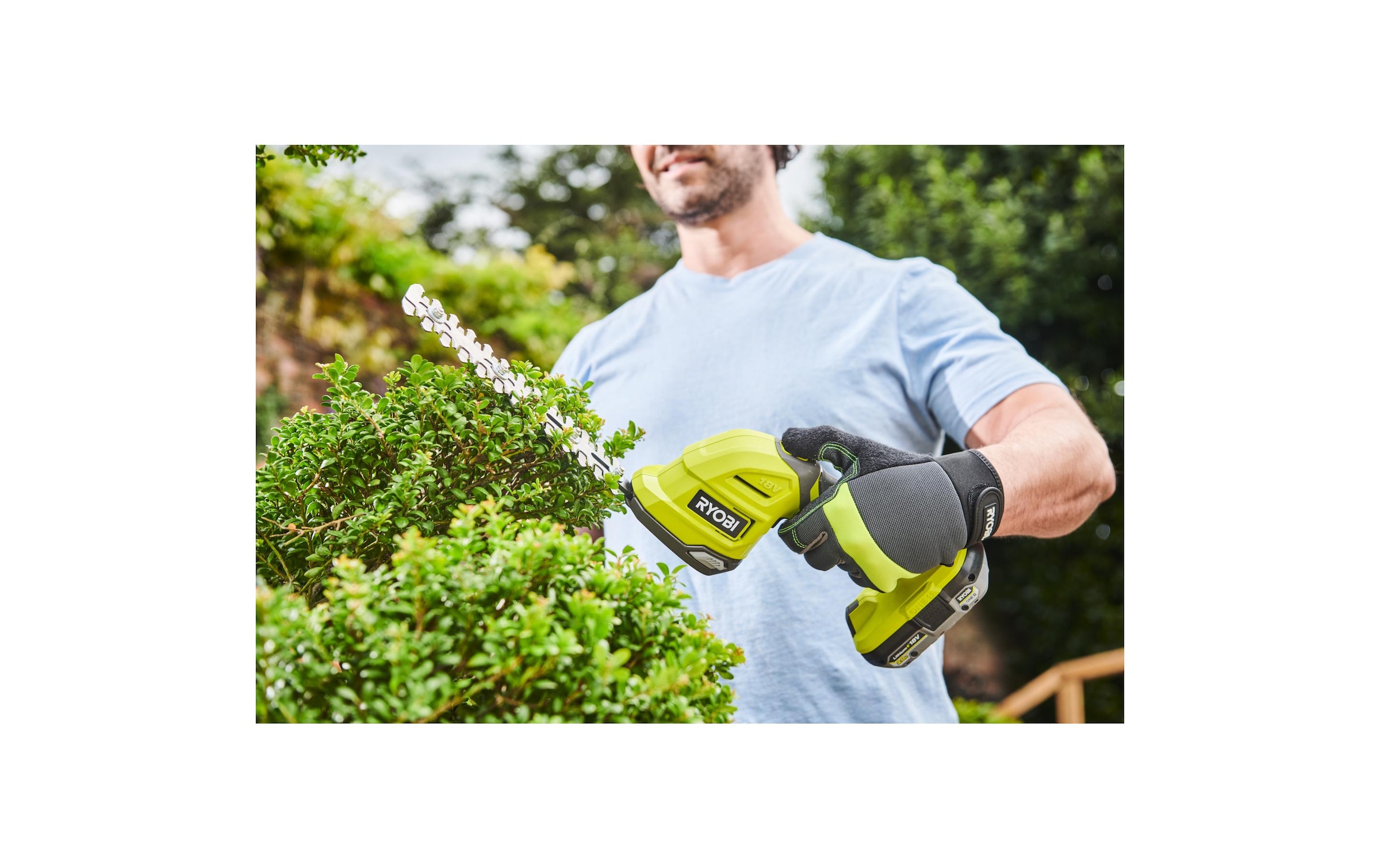 Akku-Gras- und Strauchscherenset »RYOBI RY18GSA-0«