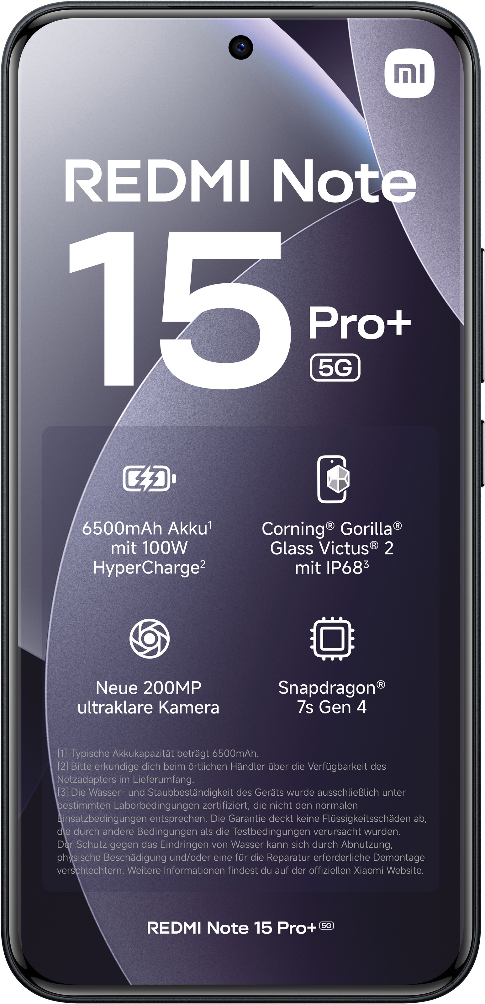 Xiaomi Smartphone »Redmi Note 15 Pro+ 5G 8+256« Black