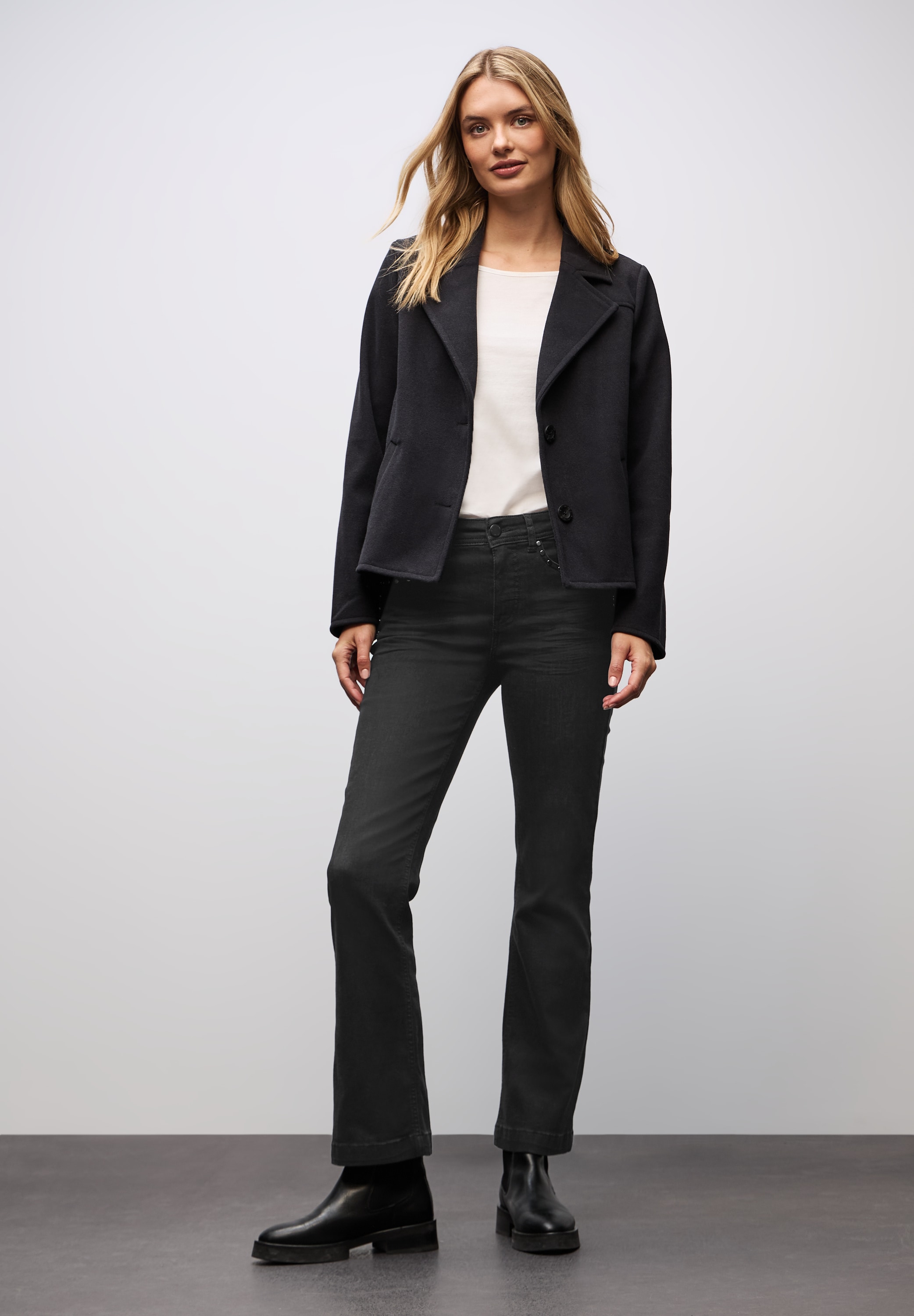 STREET ONE Jeans slim mit Nieten