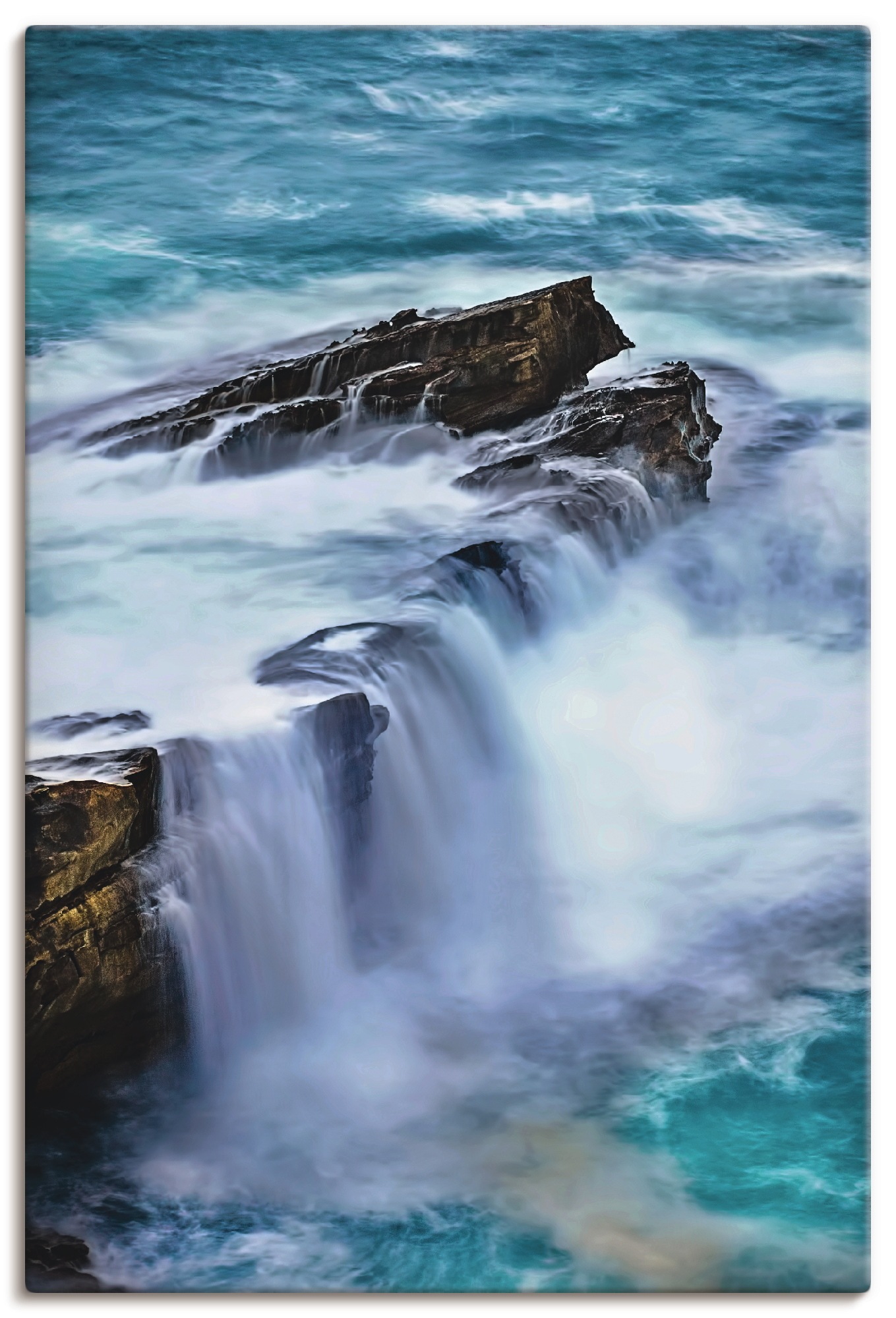 Image of Artland Wandbild »Atlantikbrandung in Nordspanien«, Küste, (1 St.), in vielen Grössen & Produktarten - Alubild / Outdoorbild für den Aussenbereich, Leinwandbild, Poster, Wandaufkleber / Wandtattoo auch für Badezimmer geeignet bei Ackermann Versand Schweiz