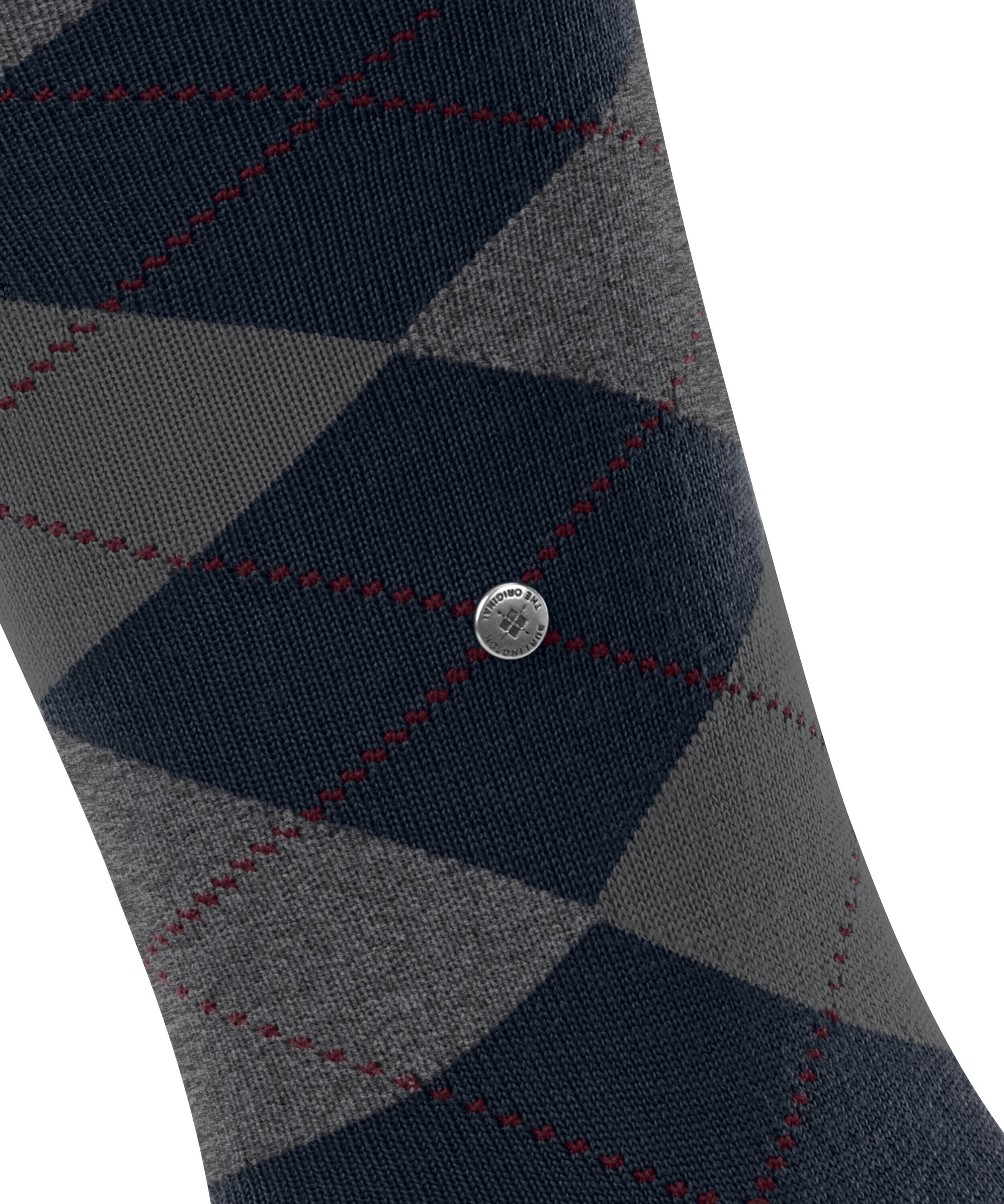 Burlington Mi-bas »Edinburgh« Taille unique 40-46, mélange de laine chaud, motif argyle
