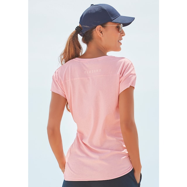 ♕ Elbsand T-Shirt »Ranva«, mit Logodruck, Kurzarmshirt aus Baumwoll-Mix,  sportlich versandkostenfrei kaufen