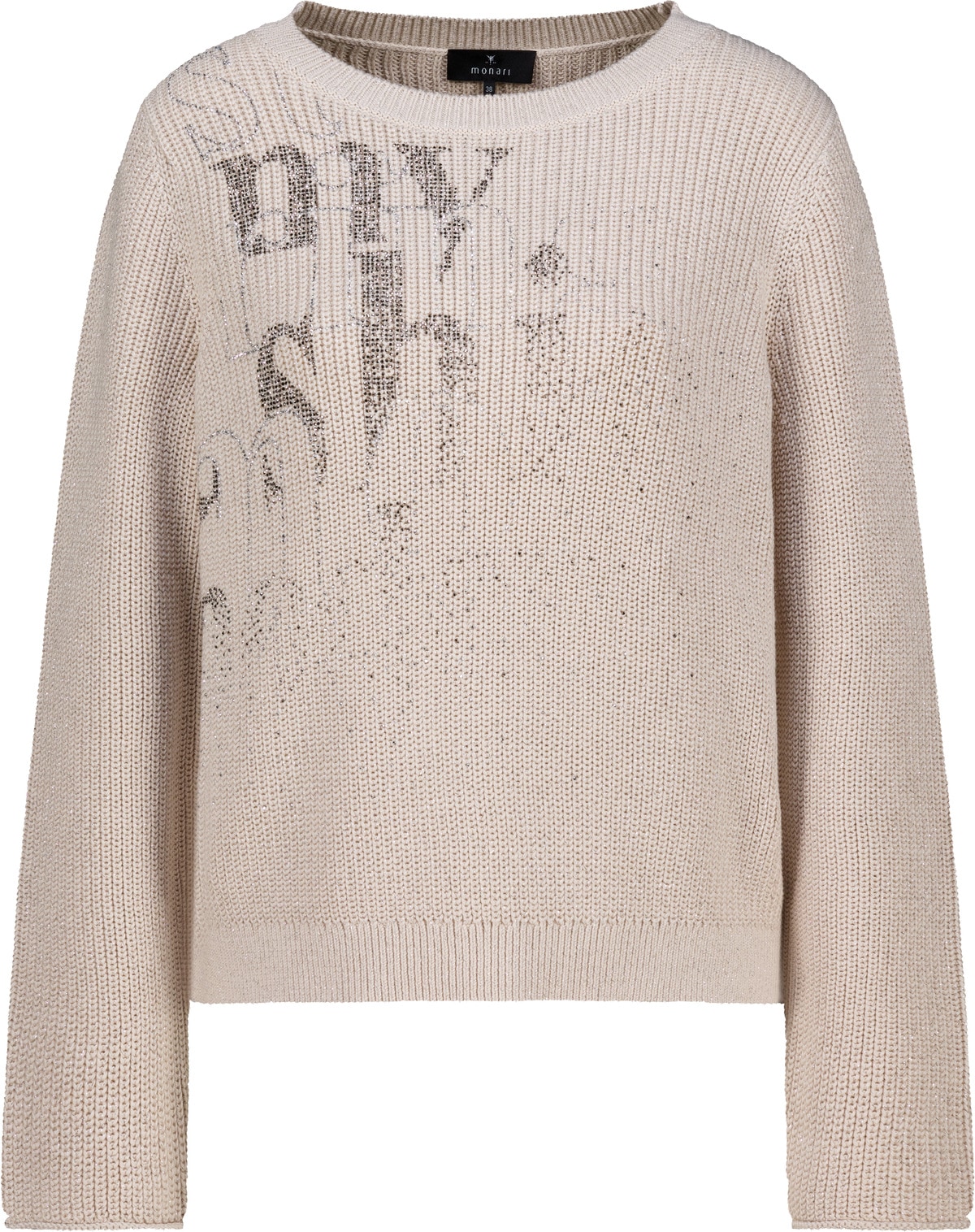 Monari Strickpullover Regular fit mit Rundhalsausschnitt
