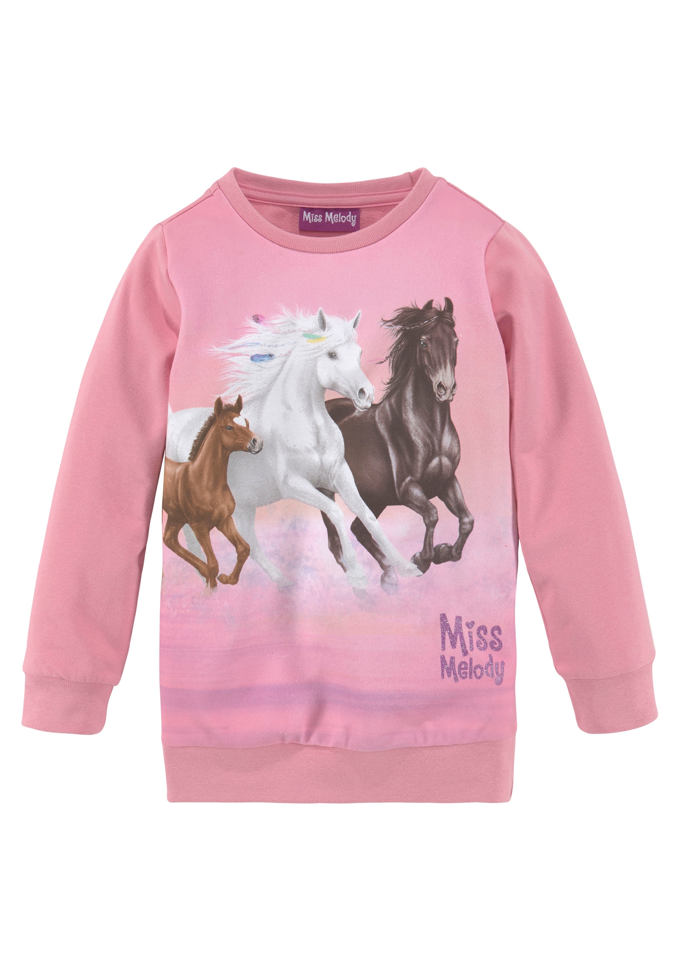 Miss Melody günstig! für Longsweatshirt, Pferdefreunde