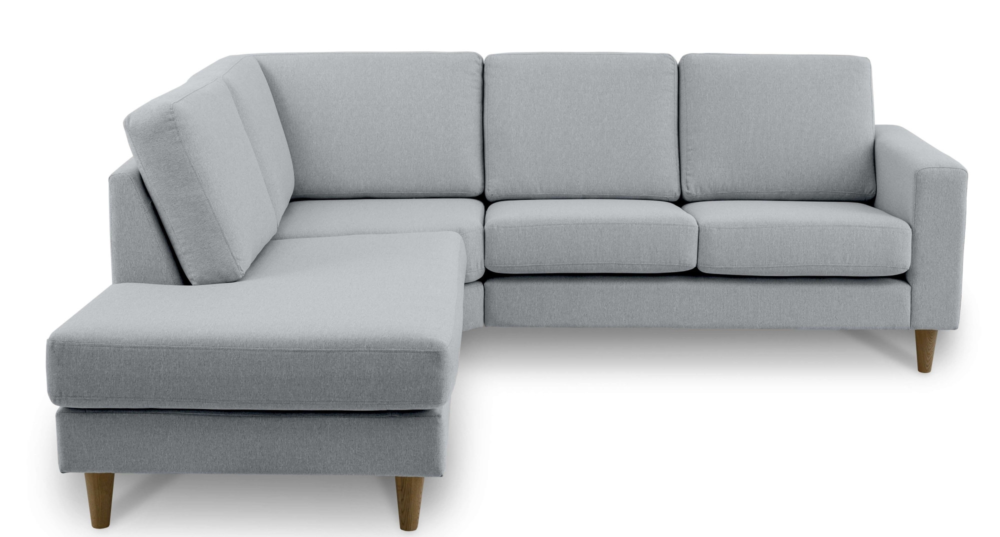 GOODproduct Canapé d'angle »Tvinno« im skandinavischen Stil, L-Form, mit Massivholzfüssen, Breite 230 cm