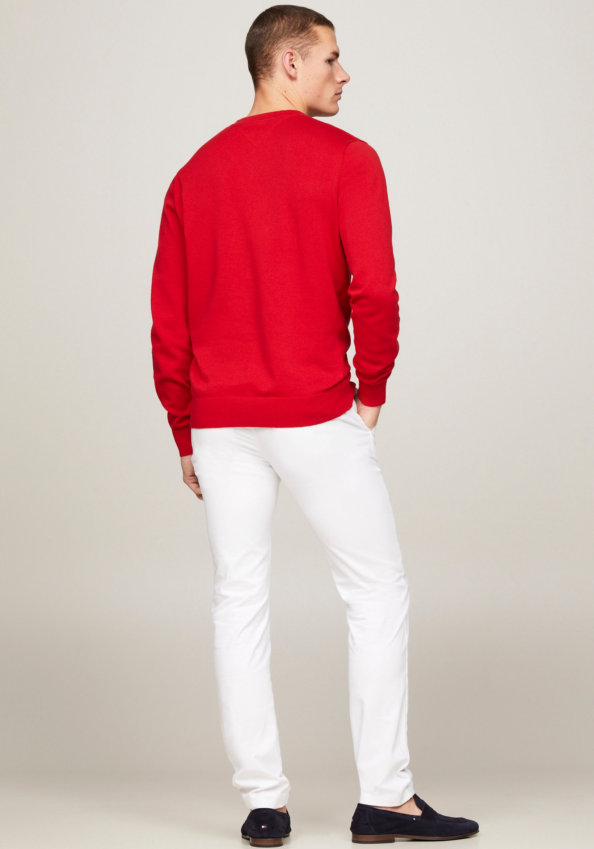 Tommy Hilfiger V-Ausschnitt-Pullover »CLASSIC COTTON V NECK«