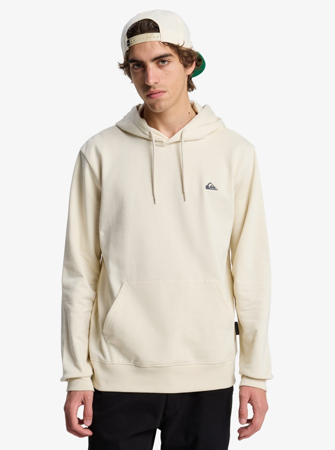 Image of Quiksilver Kapuzensweatshirt "BASIC HOODIE YOUNG MEN", mit Kängurutasche, aus Baumwolle und Polyester