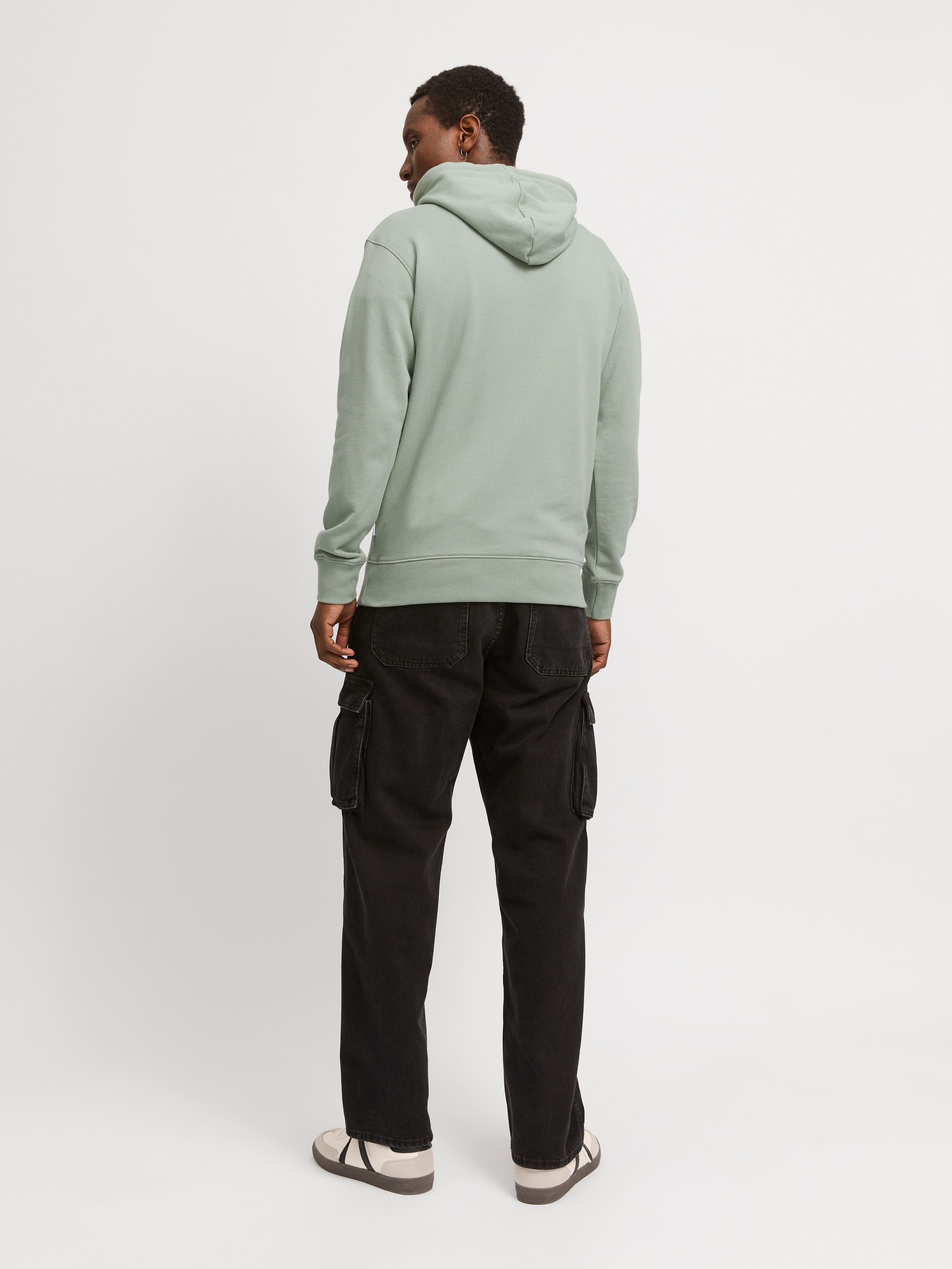 Jack & Jones Kapuzensweatshirt »JJBEAU – Sweater mit Logodruck, Slim Fit und Baumwolle«, unifarben, modisch, slim fit, angeraute Sweatware, Kapuze