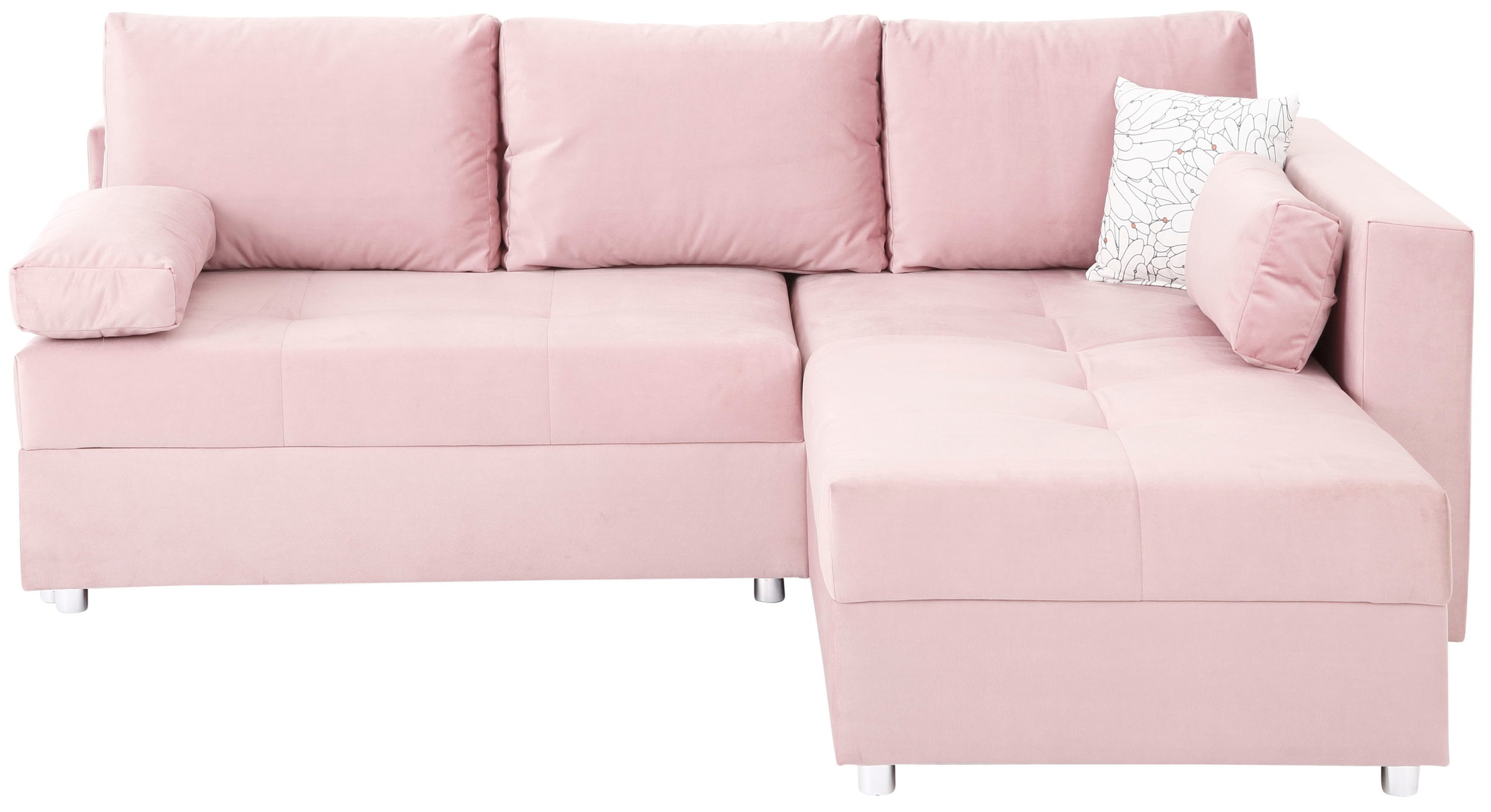 Home affaire Ecksofa »Italia L-Form«, mit Bettfunktion und Bettkasten, Federkern-Polsterung
