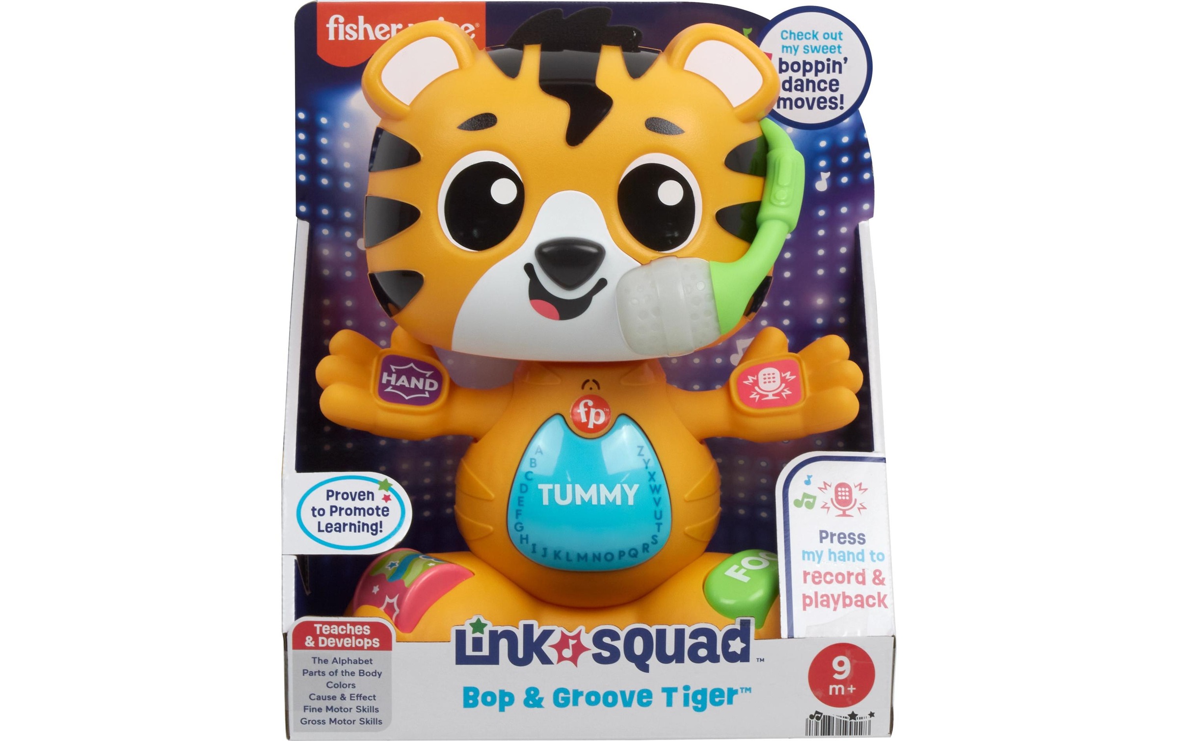 Fisher-Price® Lernspielzeug »Lern & Tanz Tiger Justin -DE-«