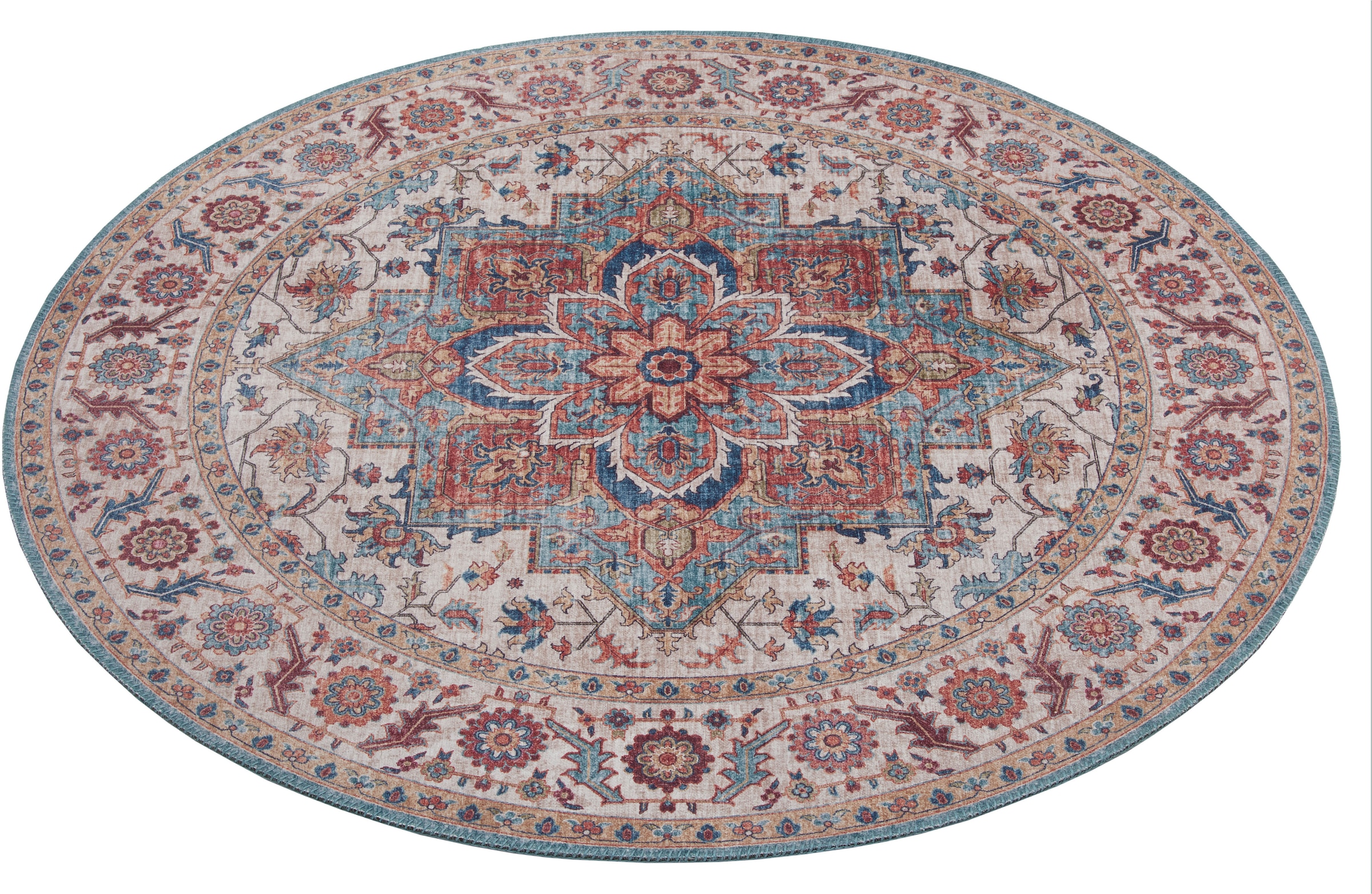 Image of HANSE Home Teppich "Anthea" rund 5 mm Höhe Orientalisch, Orient, Vintage, Wohnzimmer, Schlafzimmer, Esszimmer