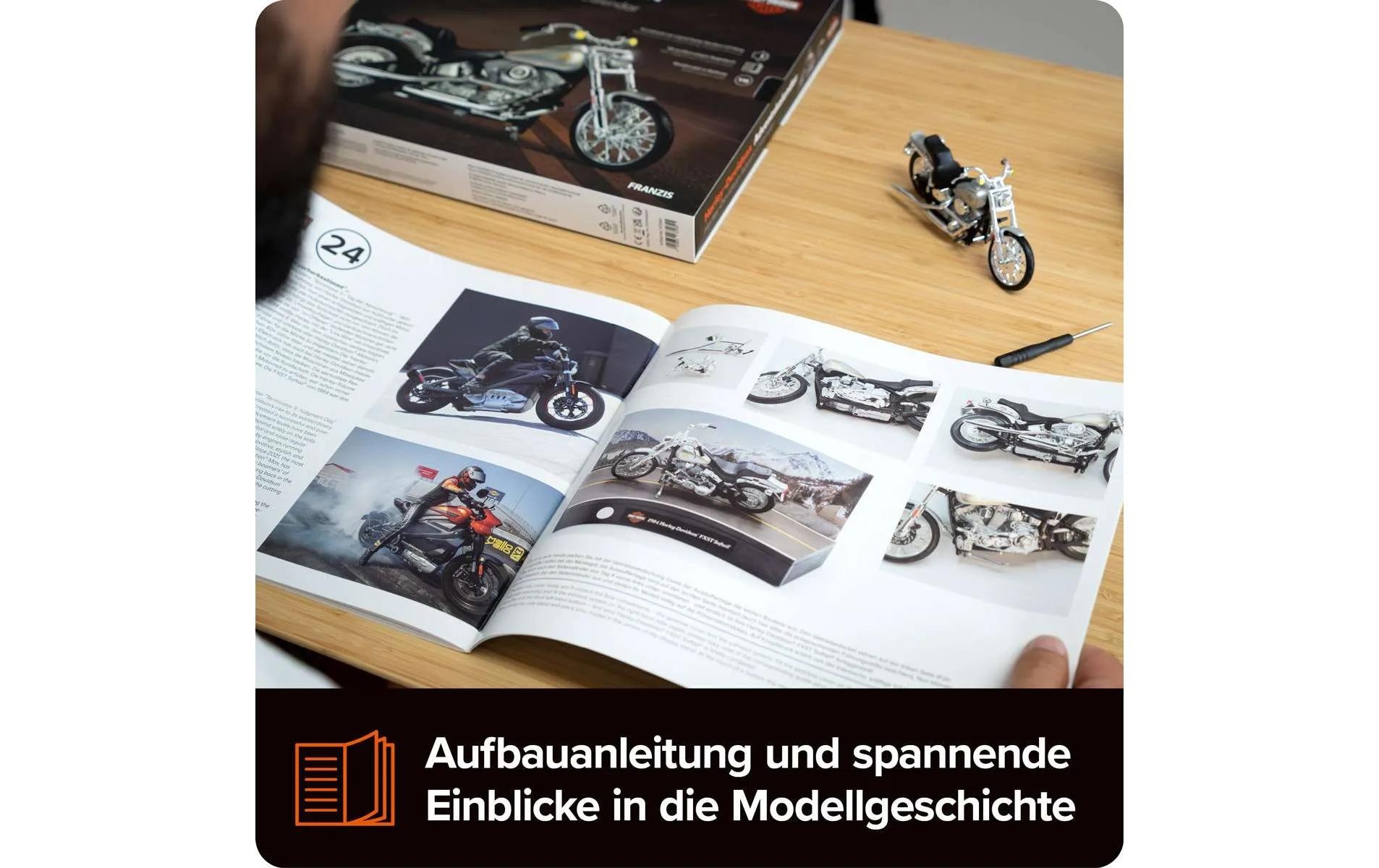 Franzis Calendrier de l'Avent »Harley-Davidson Adventskalender Modellbau«