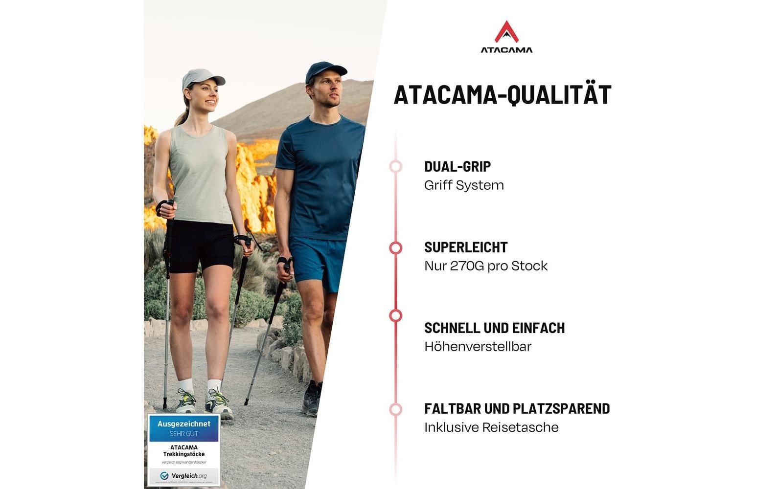   Bâtons de randonnée »Atacama Flip Lock 110-135 cm«