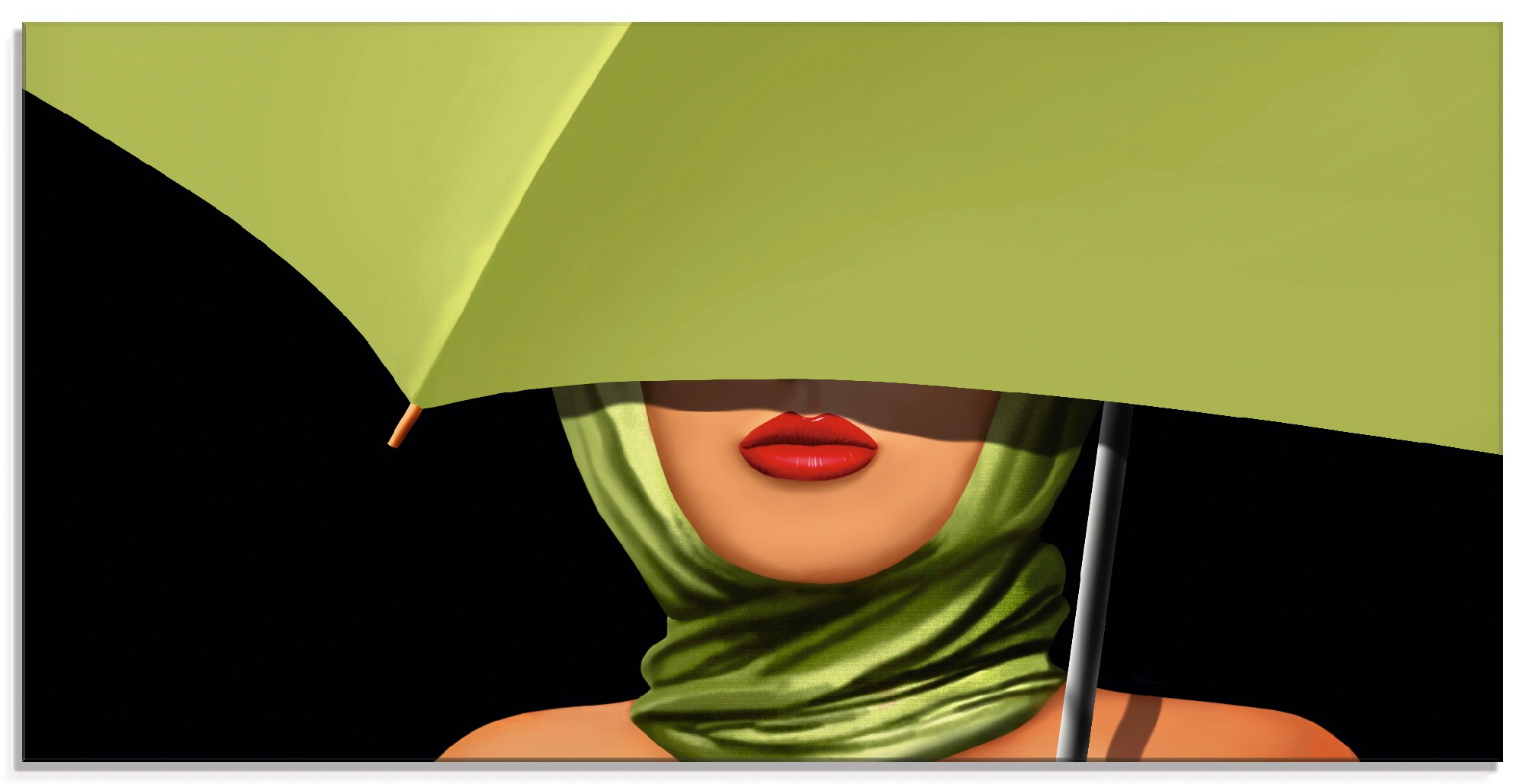 Image of Artland Glasbild »Rote Lippen«, Mode, (1 St.) bei Ackermann Versand Schweiz