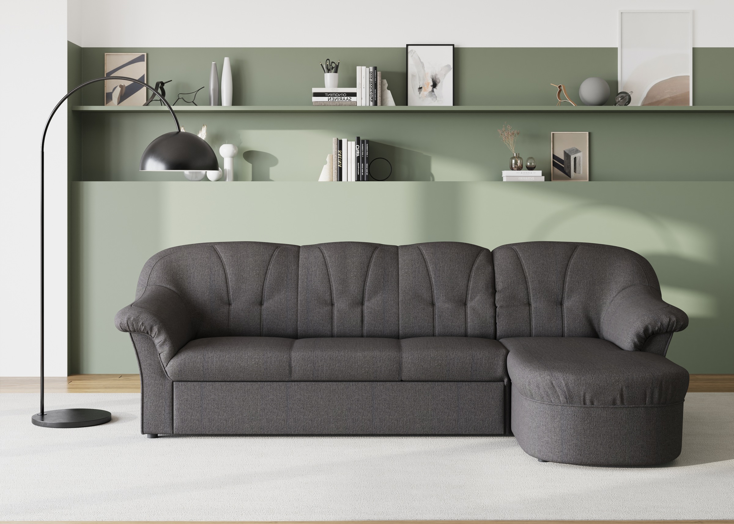 DOMO collection Ecksofa »Pegnitz L-Form«, wahlweise mit Bettfunktion