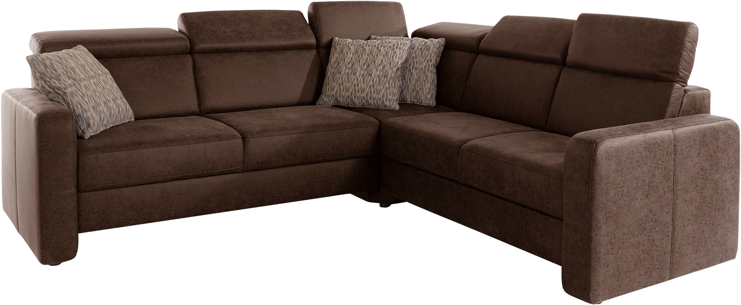 sit&more Ecksofa »Bologna L-Form« Kopfteilverstellung, wahlweise mit Bettfunktion und Schubkasten