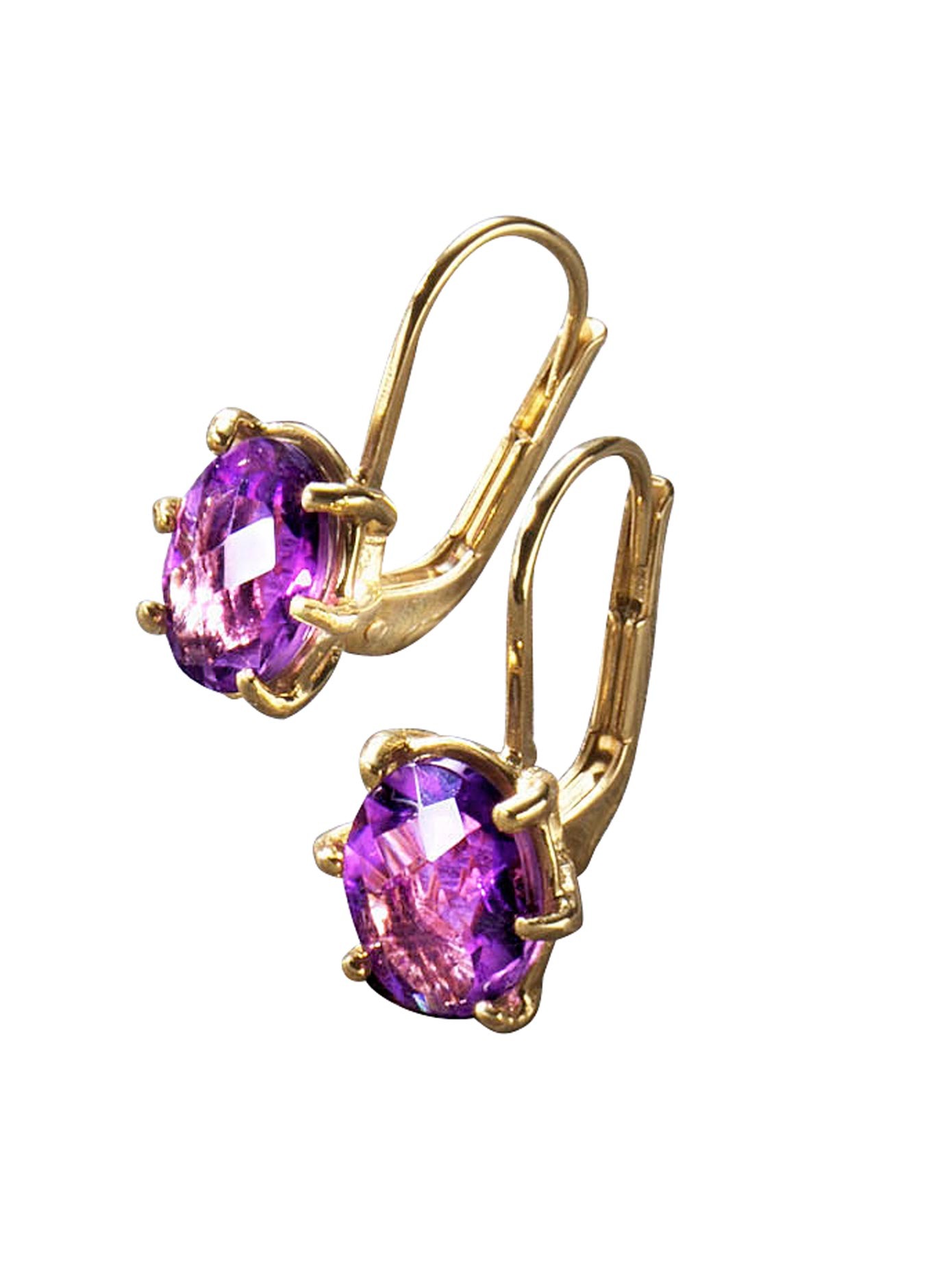Paar Ohrhänger mit Amethyst