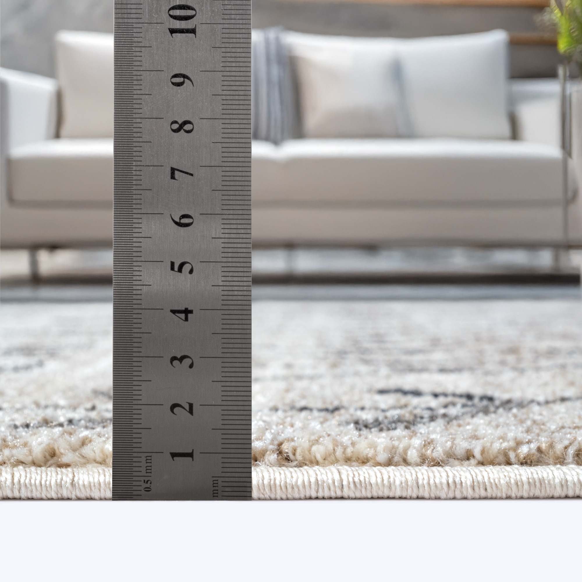 Sanat Teppich »Boho 8200  , auch als Läufer und in Rund« rechteckig 10 mm Höhe Kurzflor, robust, Boho, Scandic, für Fussbodenheizung geeignet