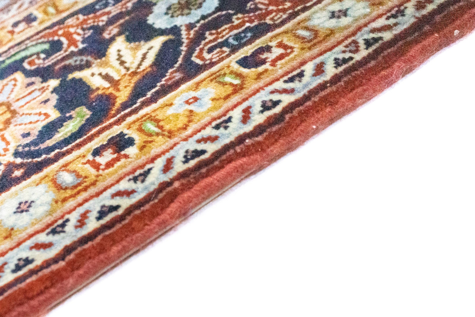 morgenland Wollteppich »Ghom Teppich handgeknüpft rot«, rechteckig, handgeknüpft