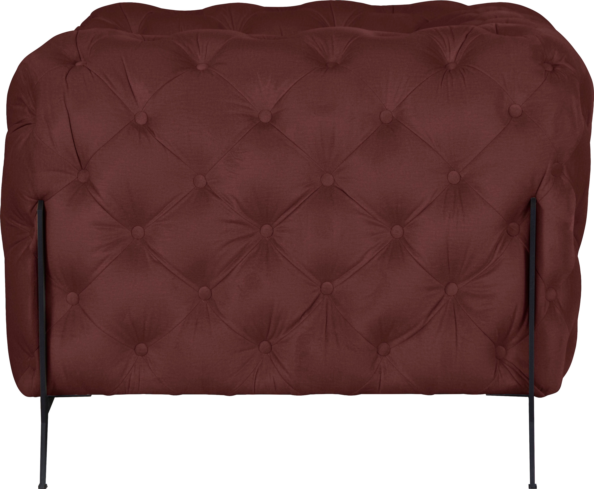 Leonique Chesterfield-Sessel »Amaury Sessel«, aufwändige Knopfheftung, moderne Chesterfield Optik, Fussfarbe wählbar