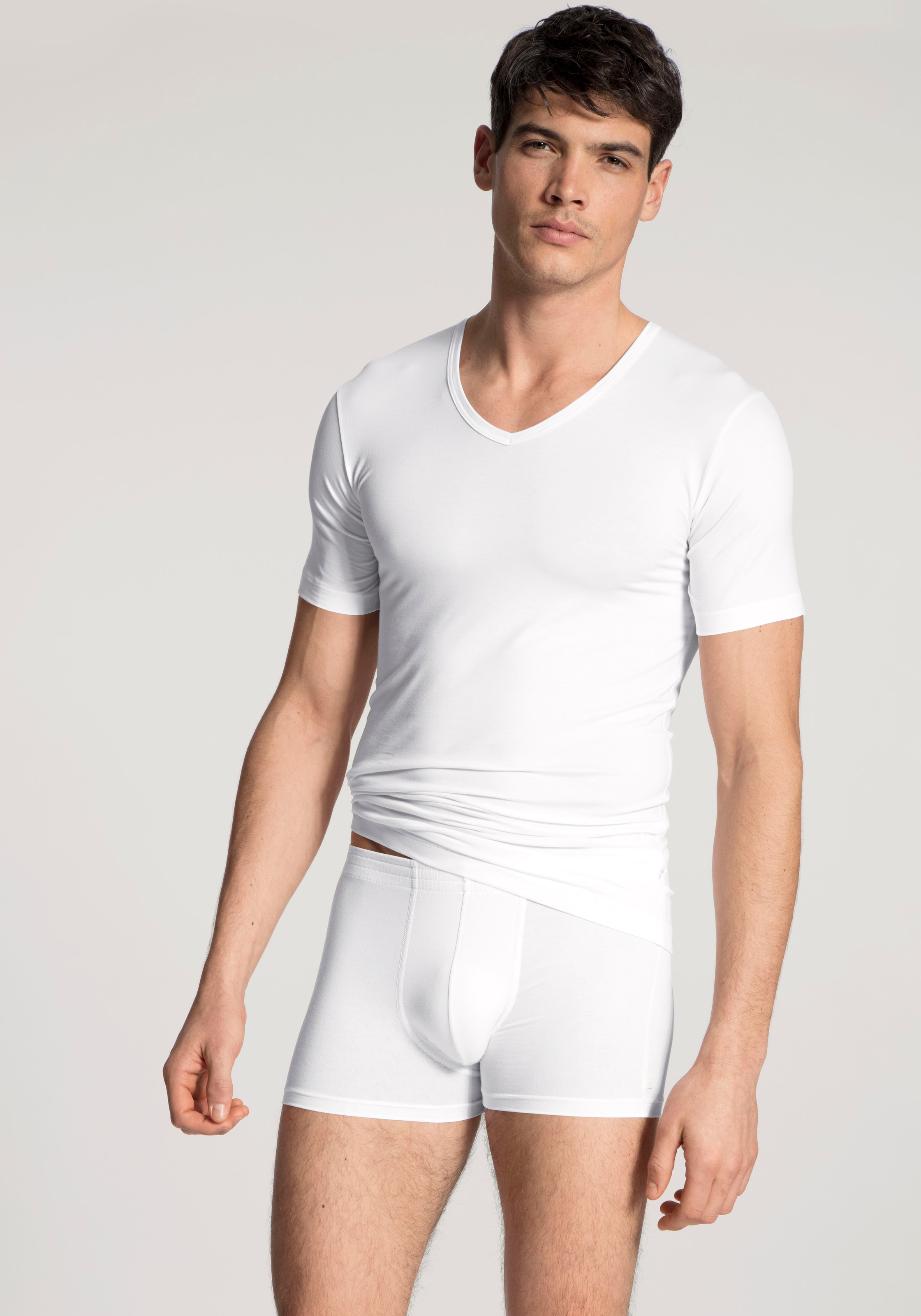 CALIDA Boxer »Focus« mit bezogenem Bund, Single Jersey, weiche Haptik, elastisch