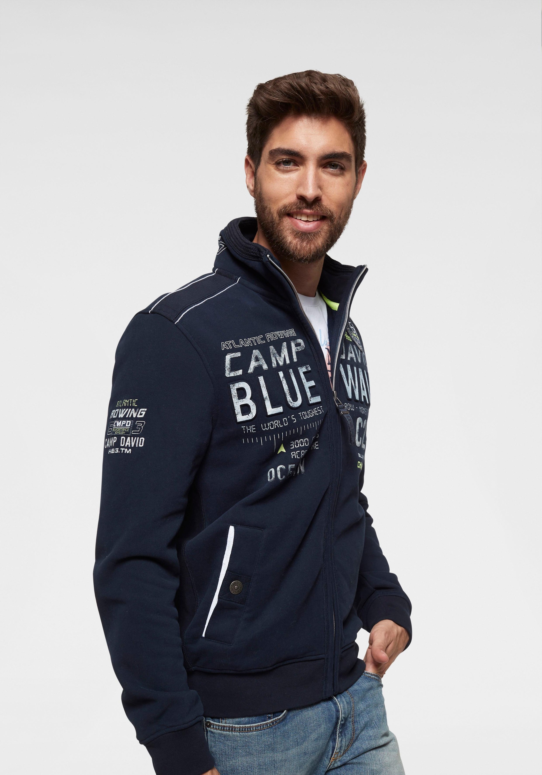 Image of CAMP DAVID Sweatjacke, mit auffälligem Logoprint bei Ackermann Versand Schweiz