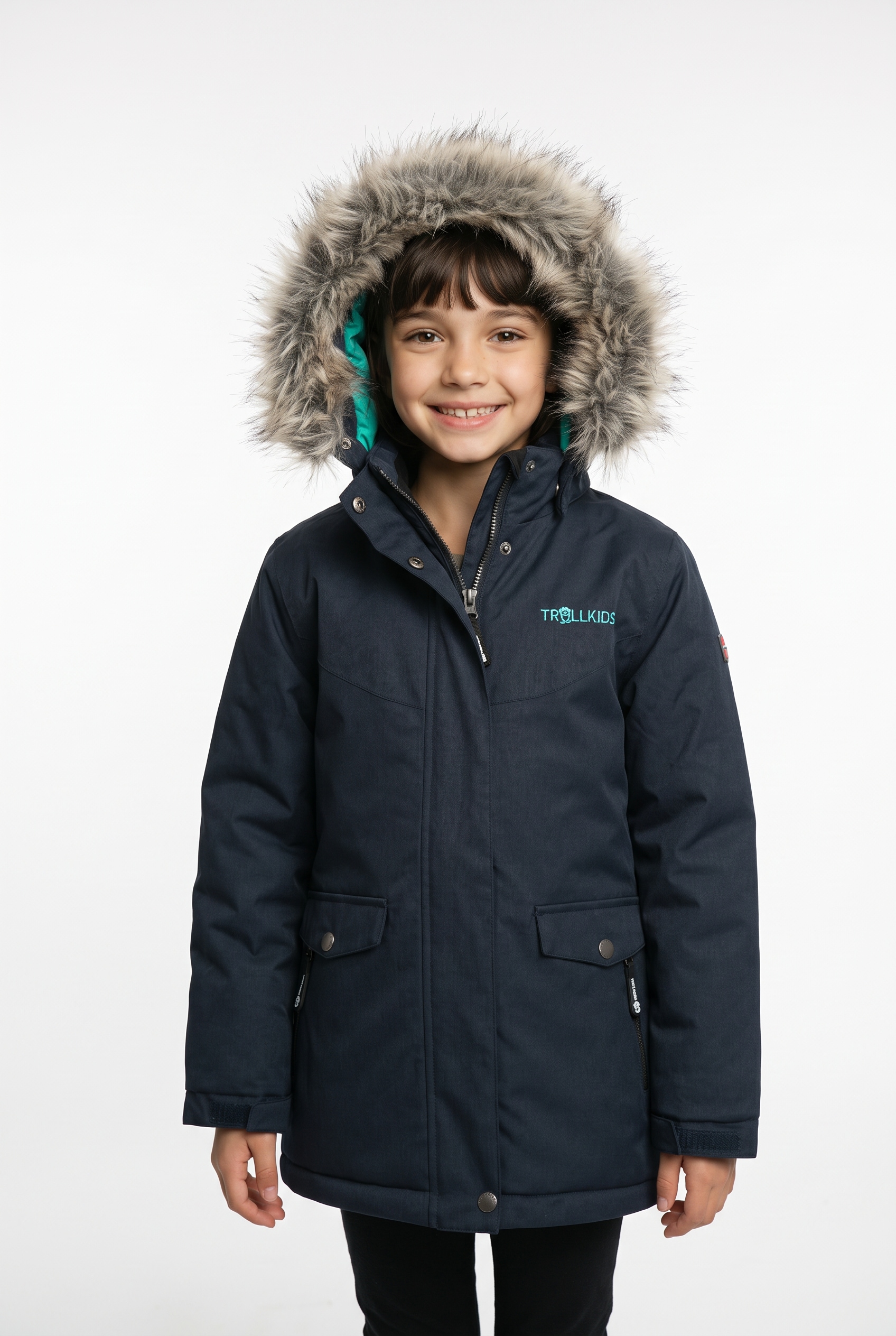 Image of TROLLKIDS Winterjacke "GIRLS OSLO COAT XT" sportlicher Stil, aus Polyester und Polyamid, stark wattiert