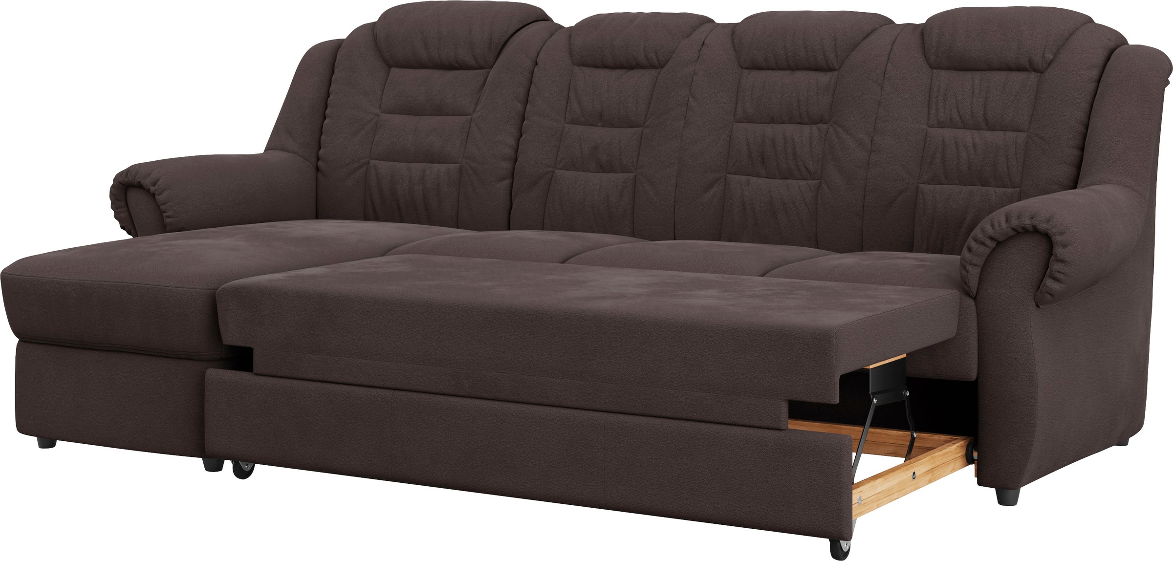 Home affaire Ecksofa »Boston L-Form«, mit hoher Rückenlehne, wahlweise mit Bettfunktion