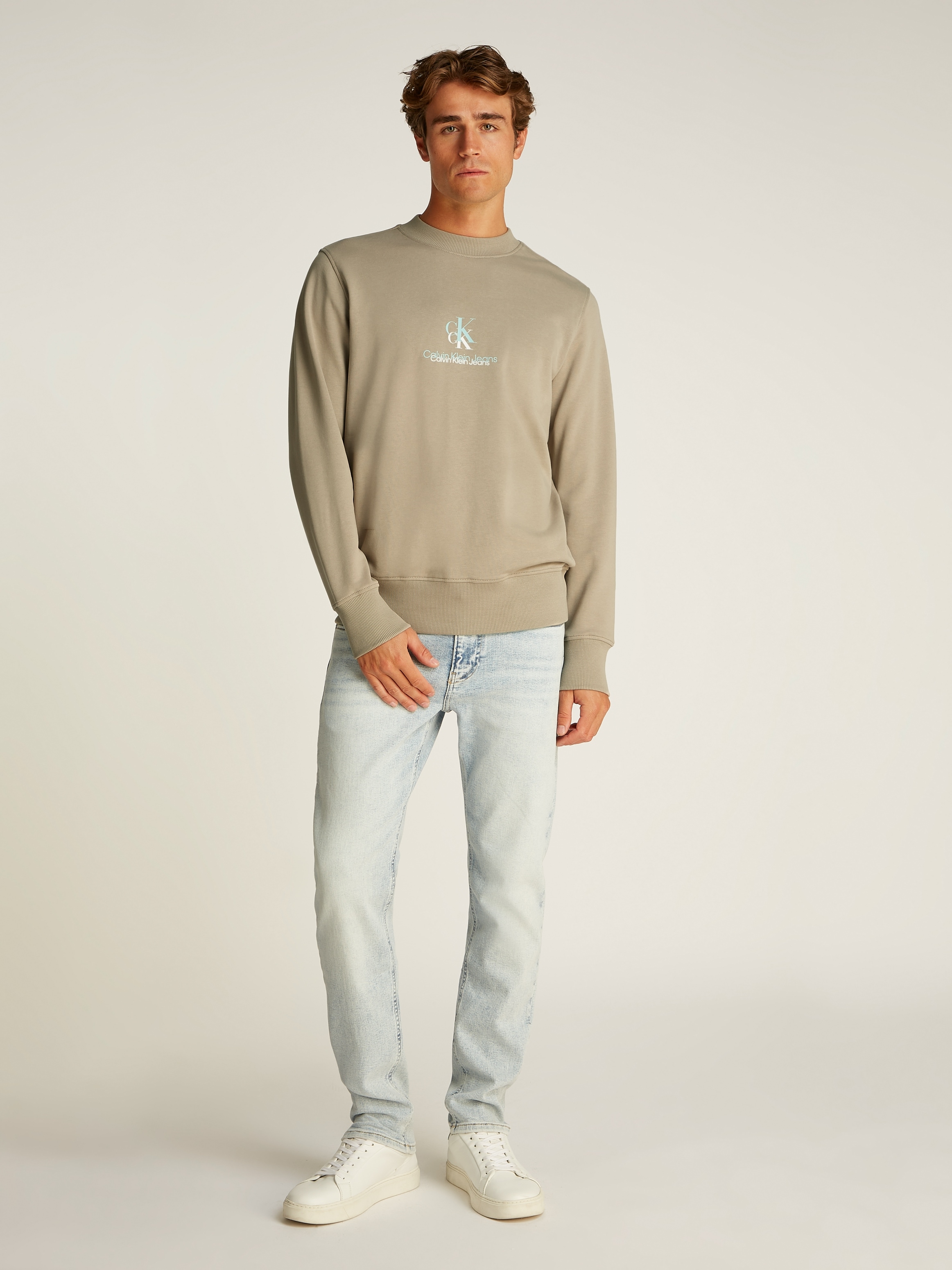 Calvin Klein Jeans Sweatshirt »SHADOW LOGO CREW NECK«, mit Logodruck