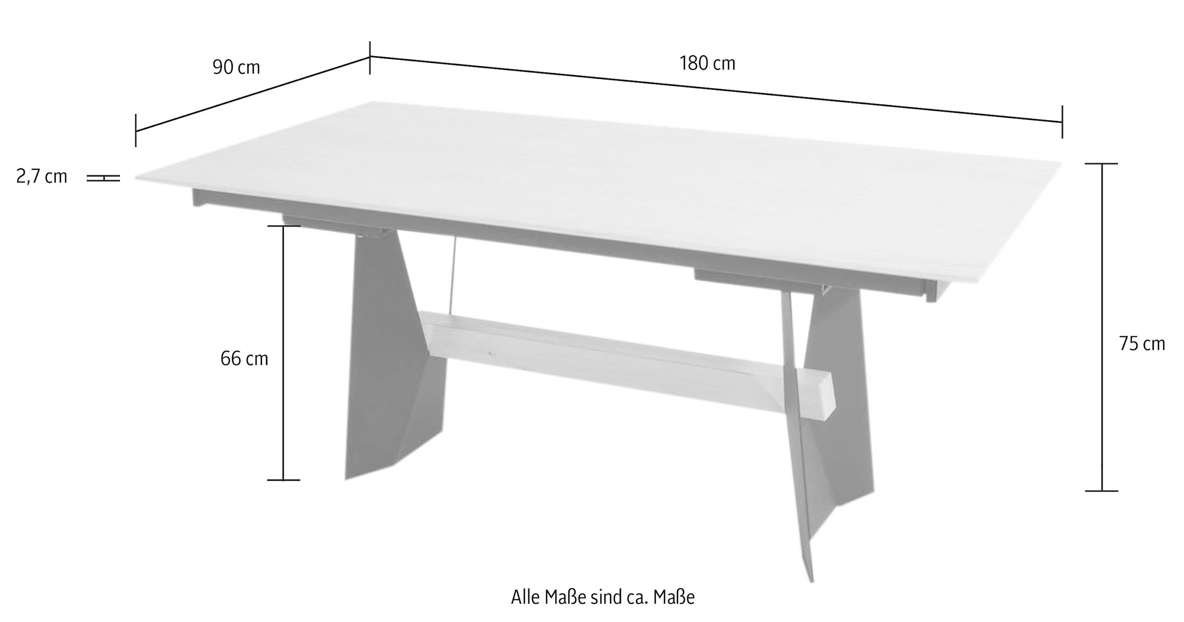 K+W Komfort & Wohnen Essgruppe »Longbeach« 6 Stk. tlg. Essgruppe in Spitzkissenoptik mit 4 Freischwingern, Gestell in Metall
