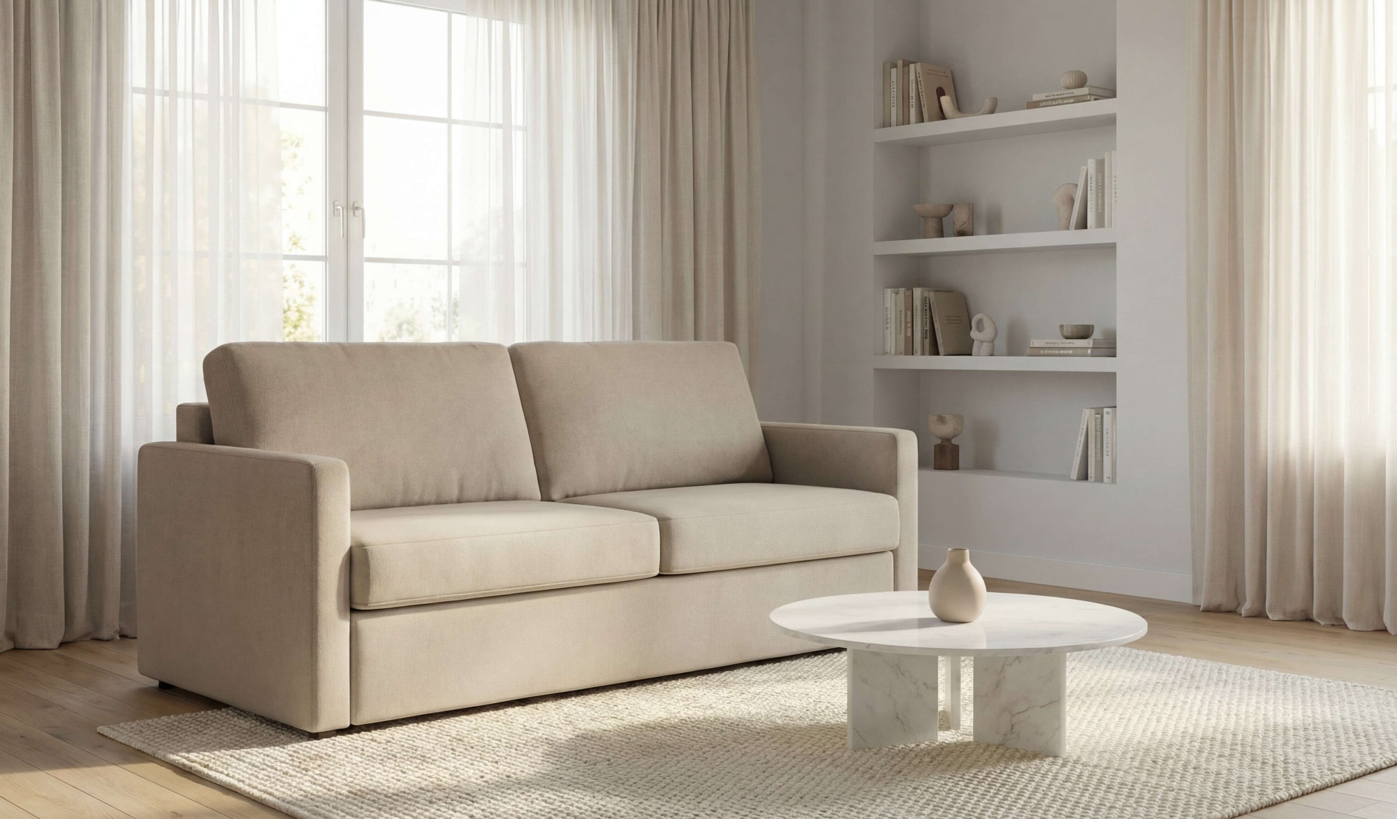 Home affaire Schlafsofa »GOLDPOINT 182cm,  Dauerschläfer, Liegefläche 140/200 cm« 3-Sitzer mit Dauerschläfer-Funktion, Bonell-Federkernmatratze