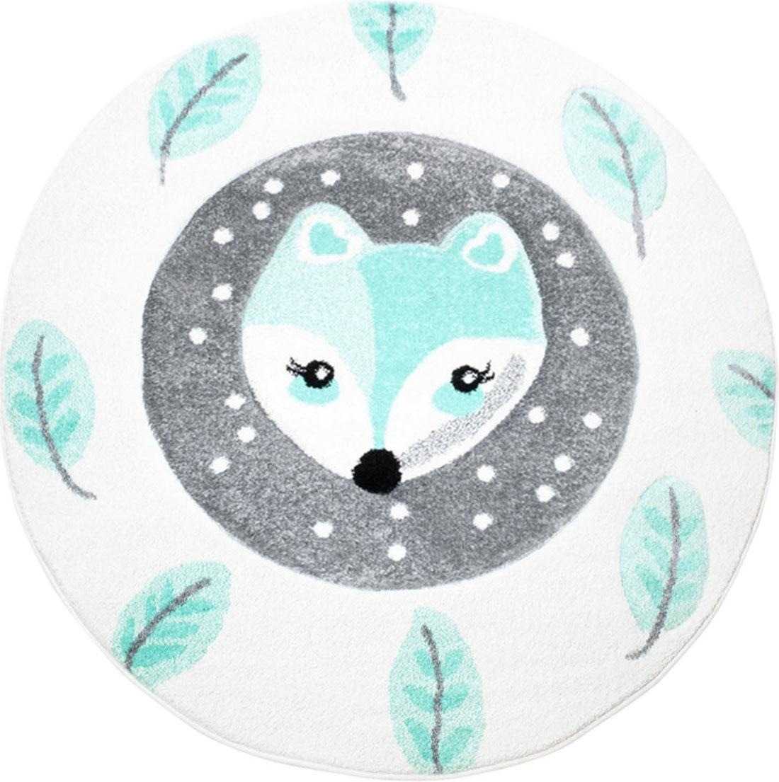 Image of Carpet City Kinderteppich »Bueno Kids 1312«, rund, 13 mm Höhe, Fuchs Design, Kurzflor bei Ackermann Versand Schweiz