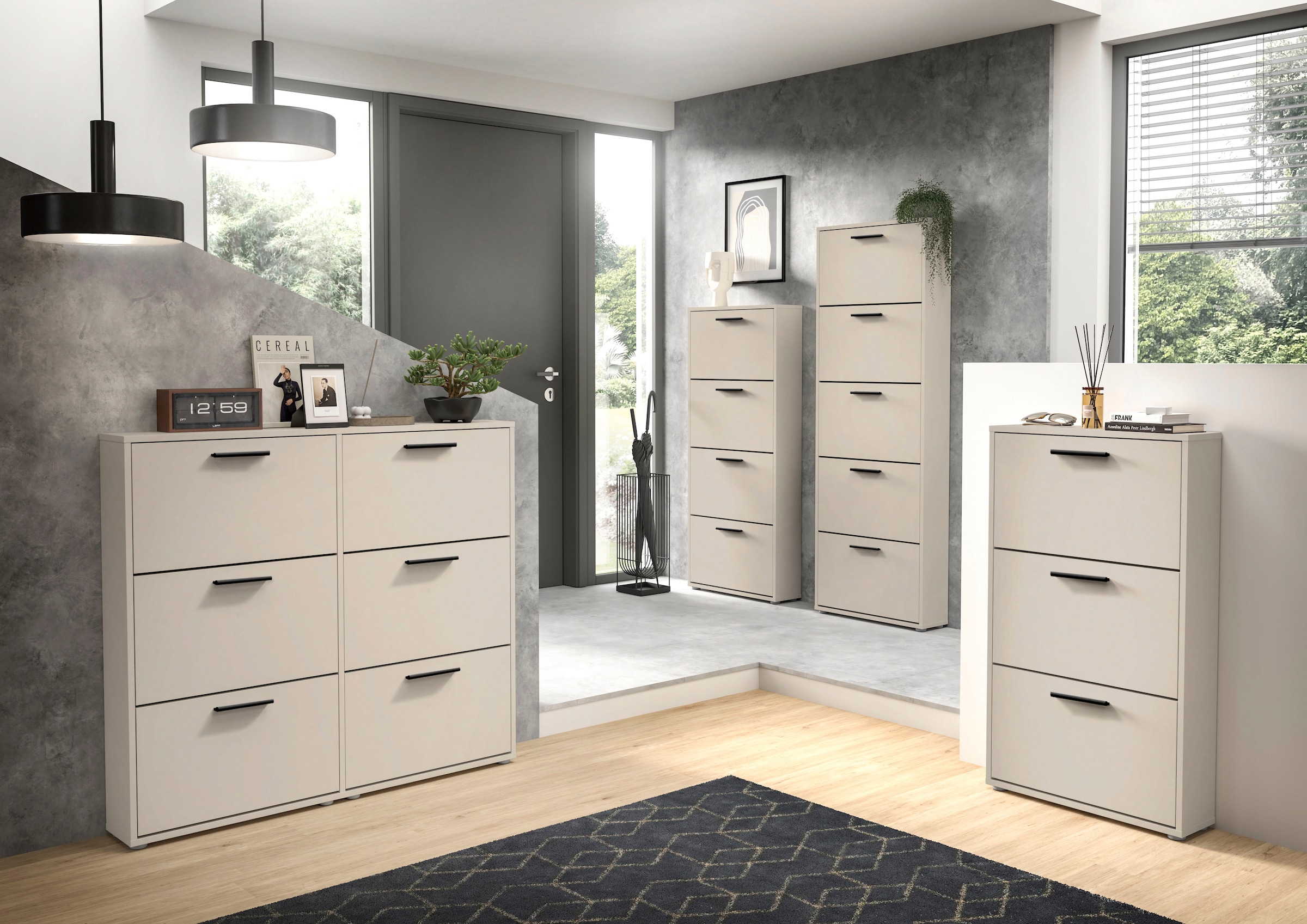 HBZ Basculeur de chaussures »Sam Schuhkipper, Schuhschrank BxHxT 59x136x17 cm« 1 cuis tlg. Breite 59cm, FSC-Mix Credit