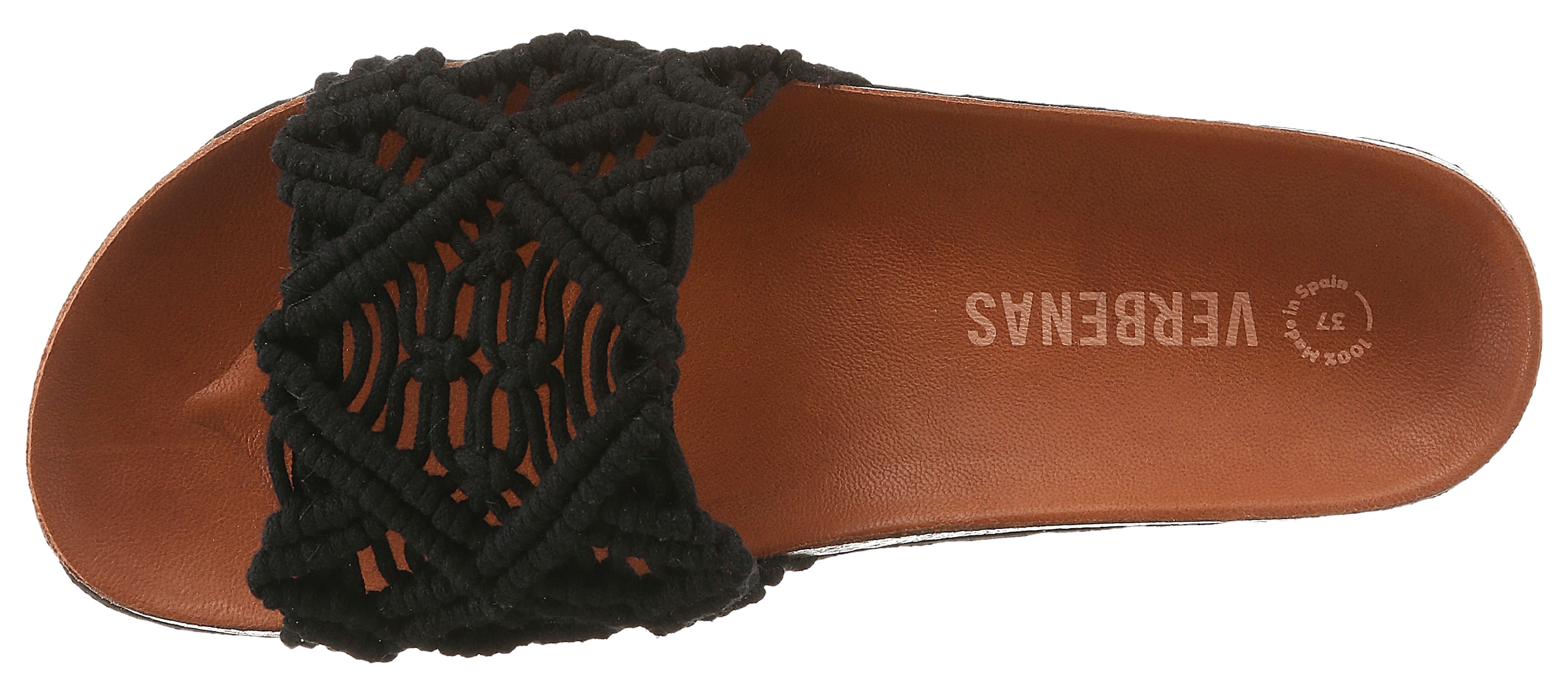 VERBENAS Pantoffel »Raga Knots Digital«  Sommerschuh, Pool Slides, Flat in gehäkeltem Look