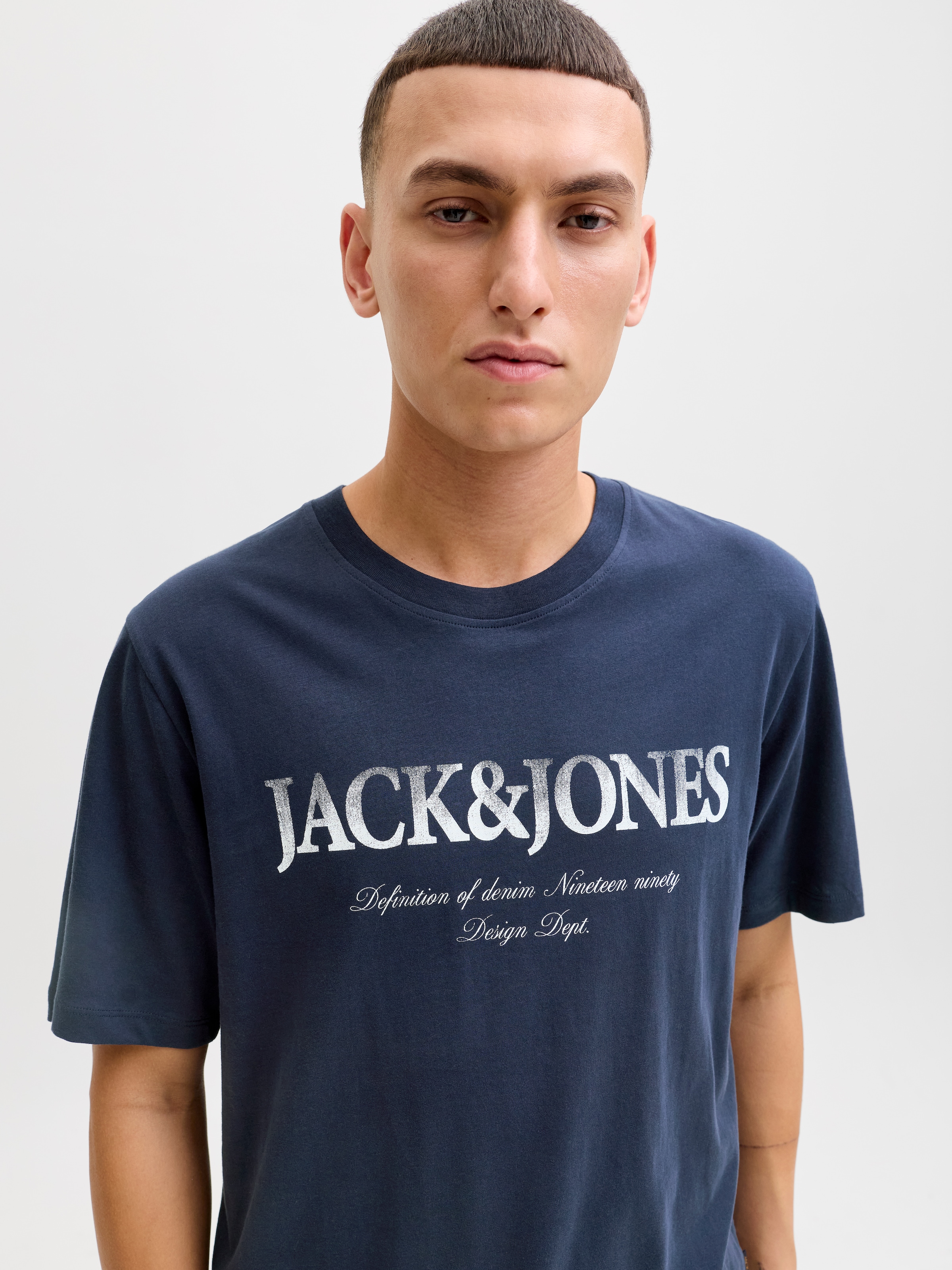Jack & Jones Shirt à col rond »JJDEVIN DAYTONA PRINT TEE SS CREW NECK«
