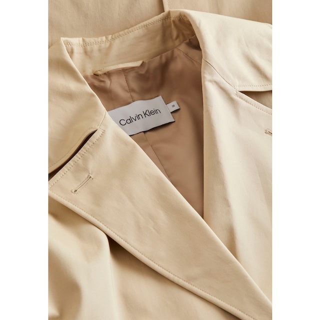 ♕ Calvin Klein Outdoorjacke »ESSENTIAL TRENCH COAT«, (Set, 2 St., mit  Gürtel), mit Gürtel versandkostenfrei auf