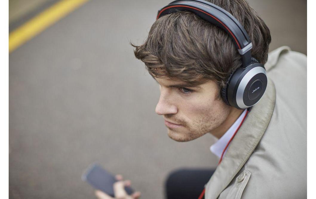 Jabra Headset »Evolve 80 UC Duo«, Active Noise Cancelling (ANC)