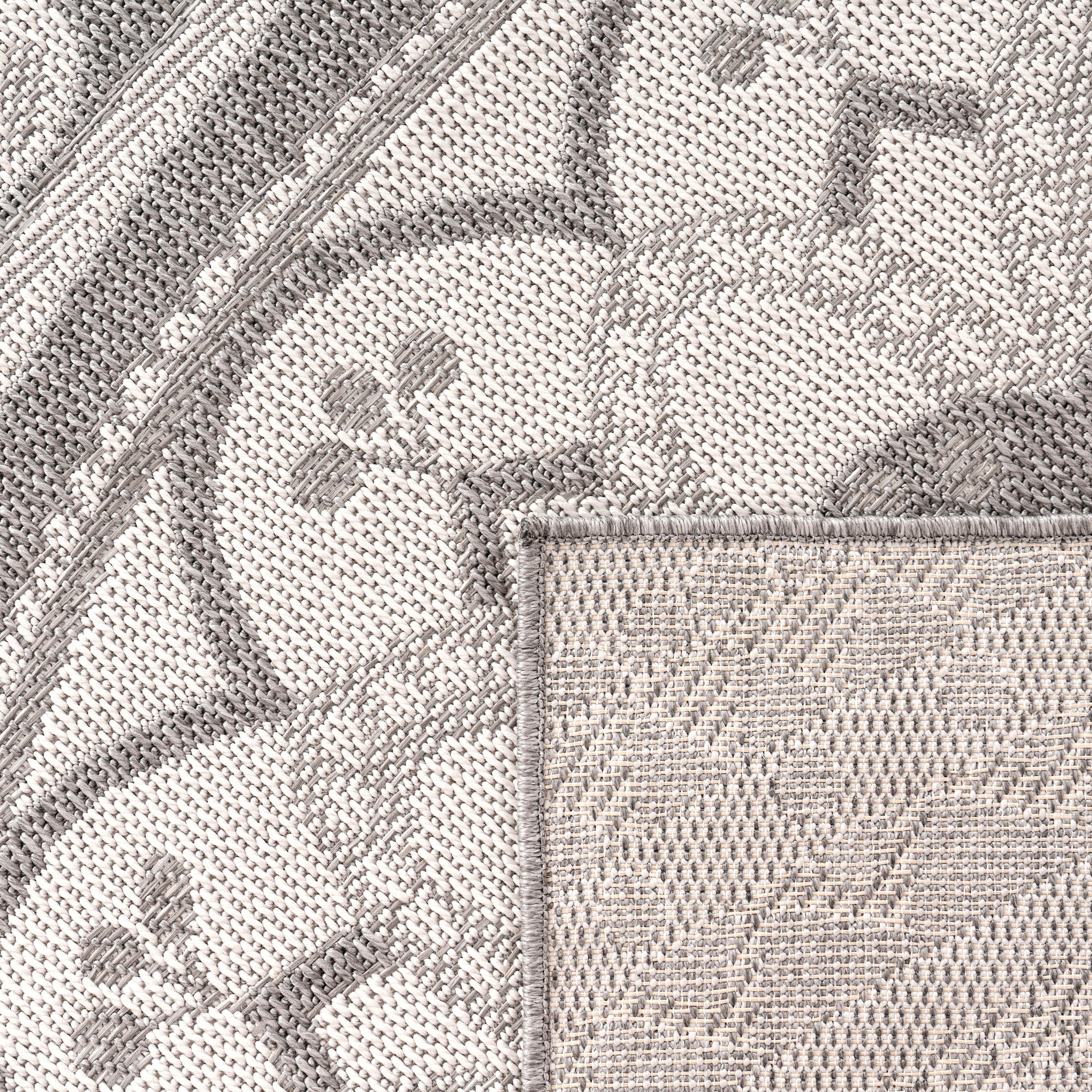 Paco Home Teppich »Brescia 471«, rechteckig, 4 mm Höhe, Flachgewebe, modernes orientalisches Design, In- und Outdoor geeignet