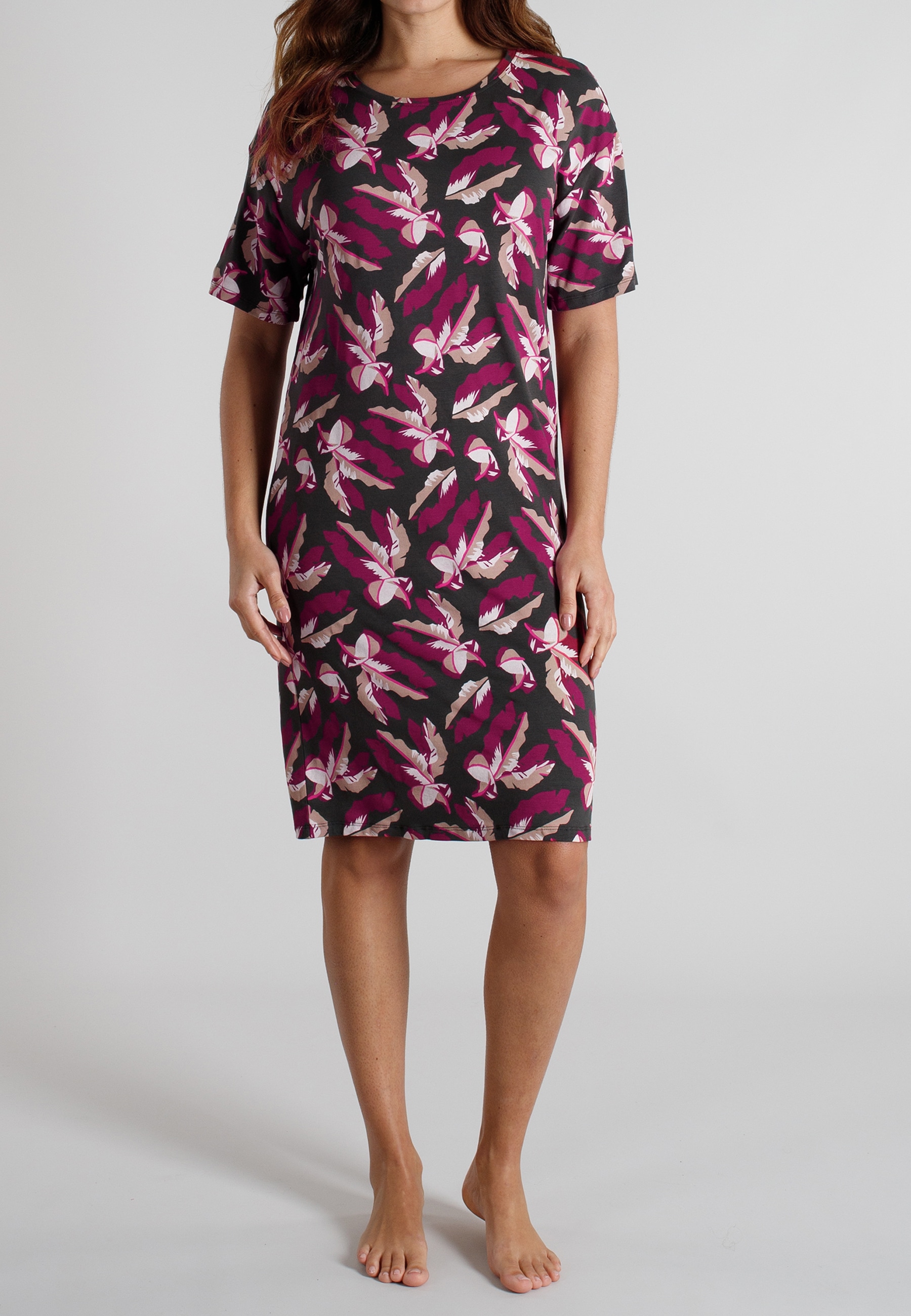 TOM TAILOR Chemise de nuit atmungsaktiv, Viskosemix