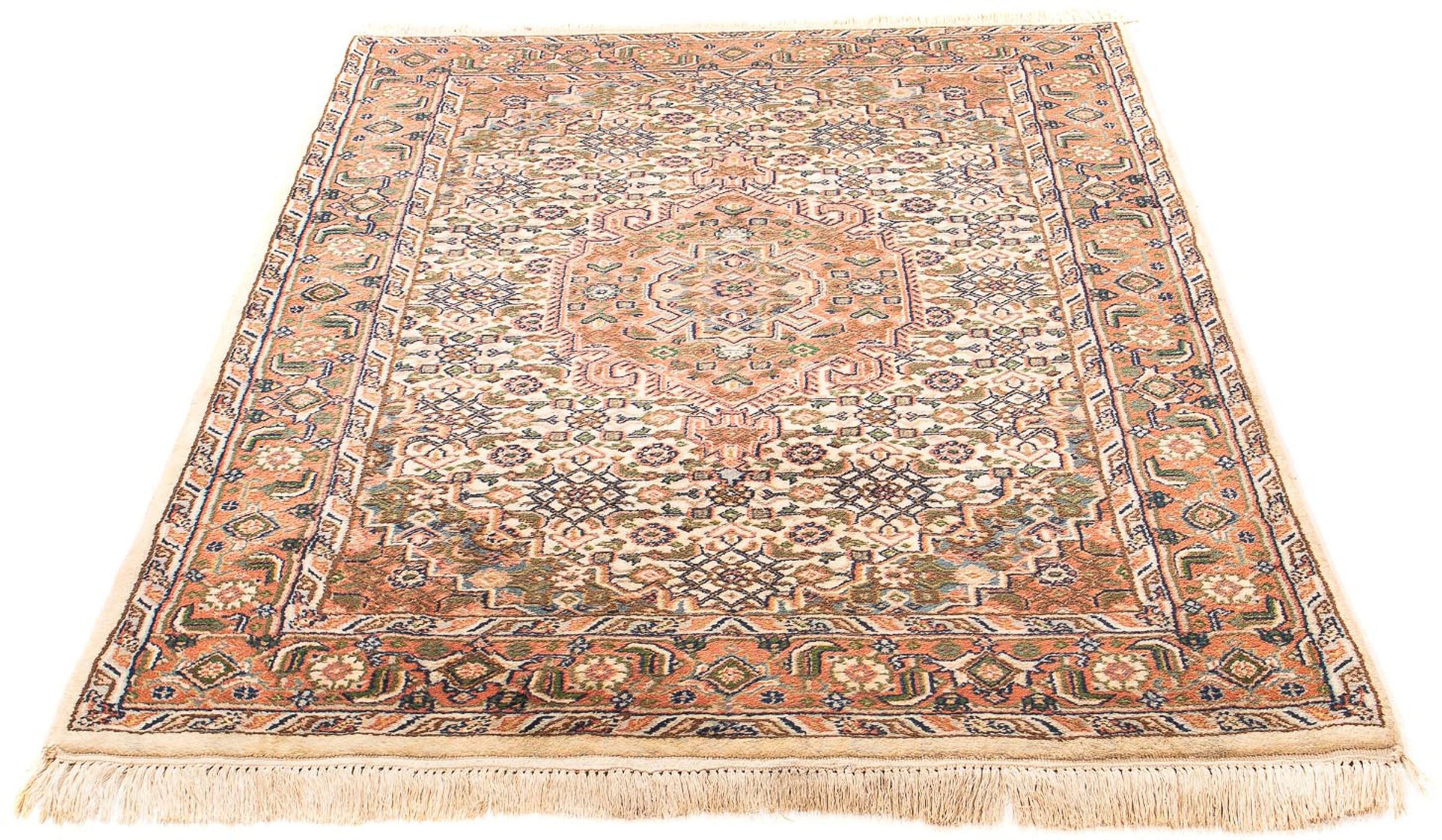 Image of morgenland Orientteppich »Bidjar - Indus - 183 x 121 cm - beige«, rechteckig, 15 mm Höhe, Wohnzimmer, Handgeknüpft, Einzelstück mit Zertifikat bei Ackermann Versand Schweiz