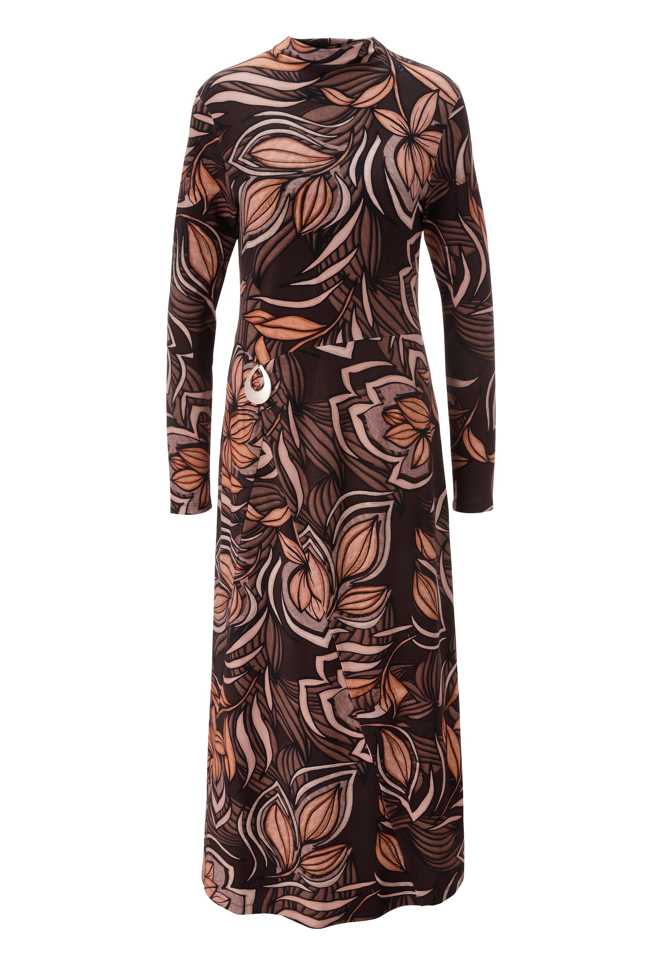 Aniston SELECTED Robe midi Avec petit col montant - NOUVELLE COLLECTION