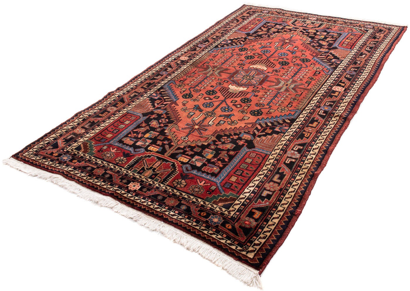 Image of morgenland Orientteppich »Perser - Nomadic - 230 x 136 cm - dunkelrot«, rechteckig, 10 mm Höhe, Wohnzimmer, Handgeknüpft, Einzelstück mit Zertifikat bei Ackermann Versand Schweiz